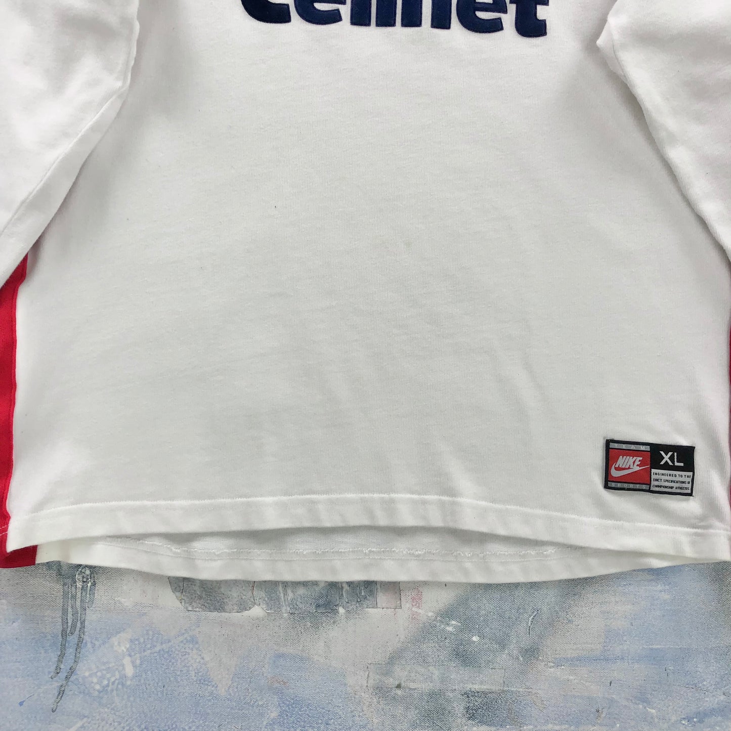 Vintage 90s Nike England Rugby Long Sleeve Polo Shirt XL