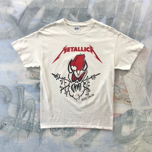 Vintage Metallica Enter Santa Rock T Shirt M