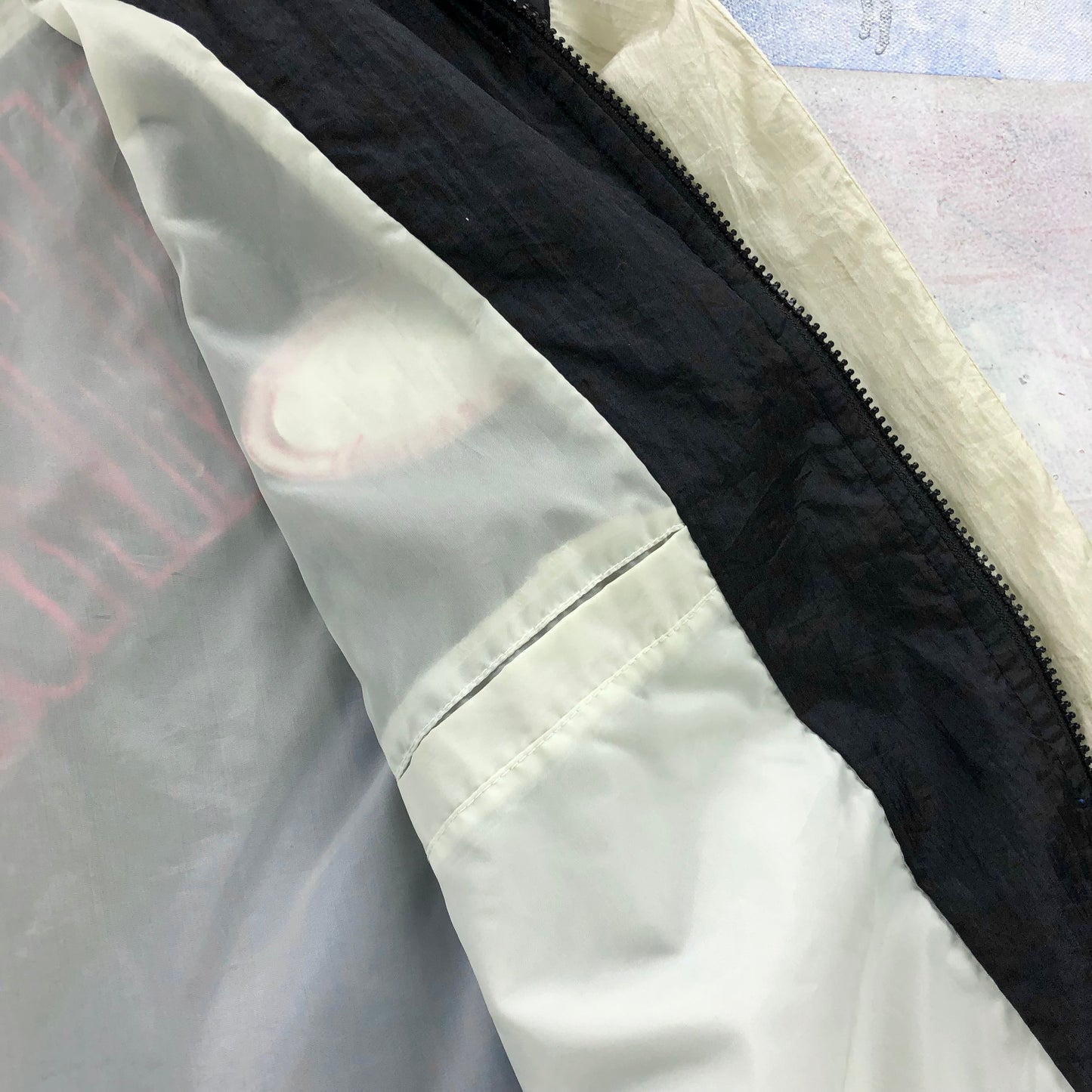 Vintage Delong NHRA Drag Racing Championship Full Zip Windbreaker Jacket L