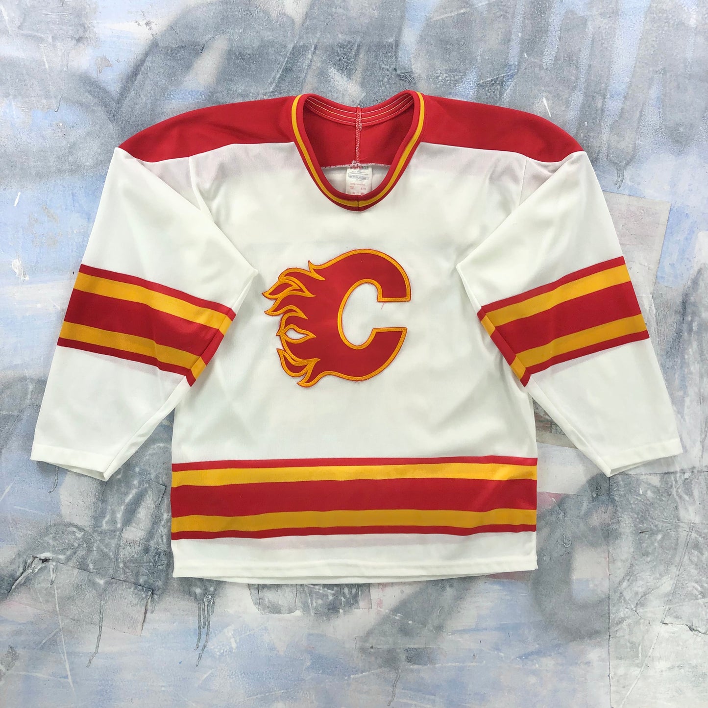 Vintage CCM NHL Calgary Flames Theoren Fleury 14 Jersey M