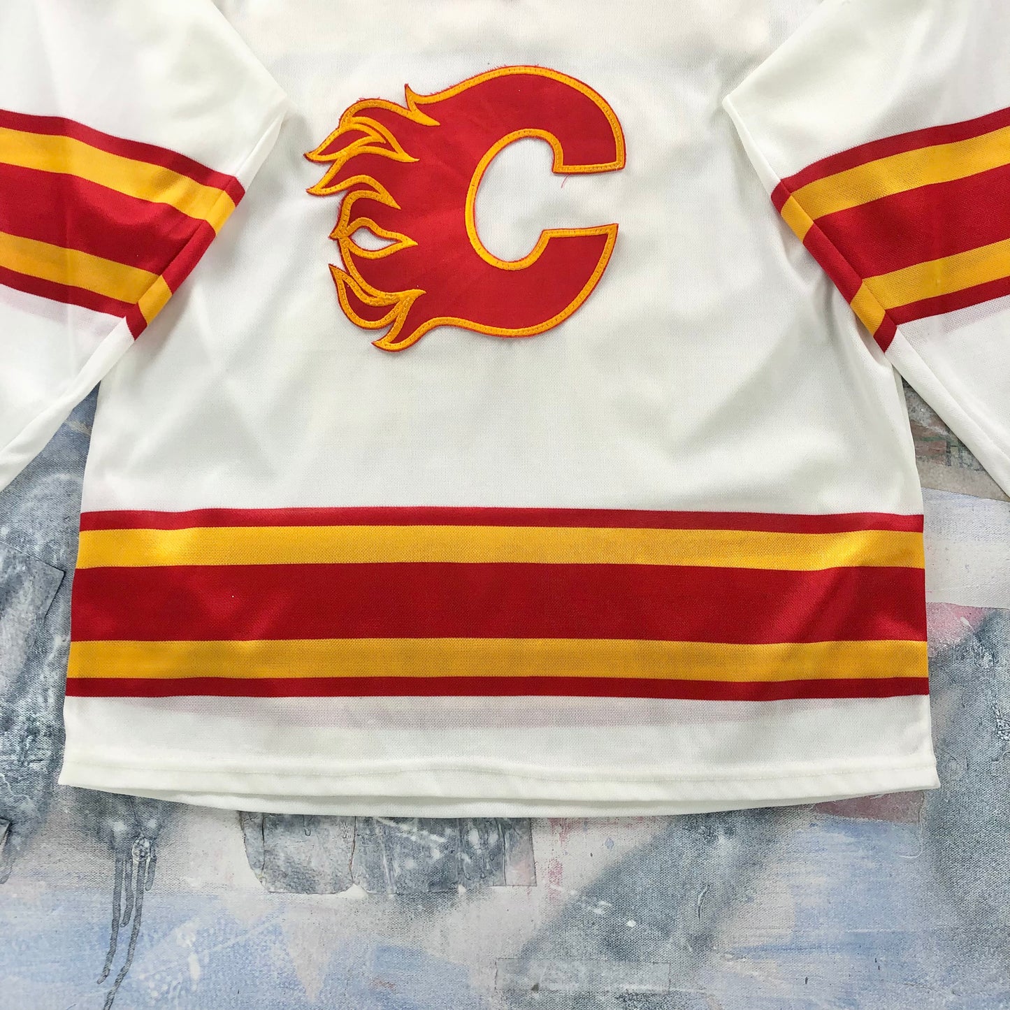 Vintage CCM NHL Calgary Flames Theoren Fleury 14 Jersey M