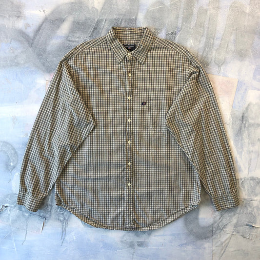 Vintage Polo Jeans Company Plaid Long Sleeve Button Shirt M