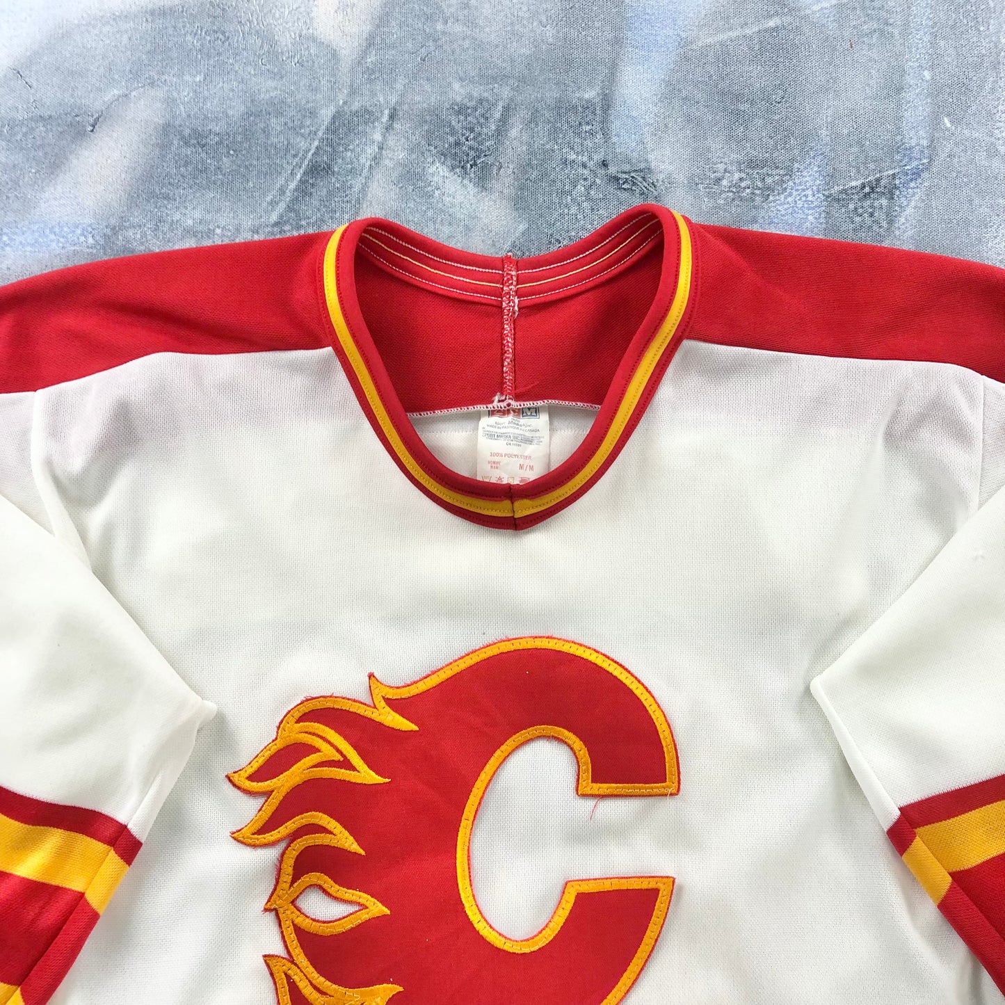 Vintage CCM NHL Calgary Flames Theoren Fleury 14 Jersey M
