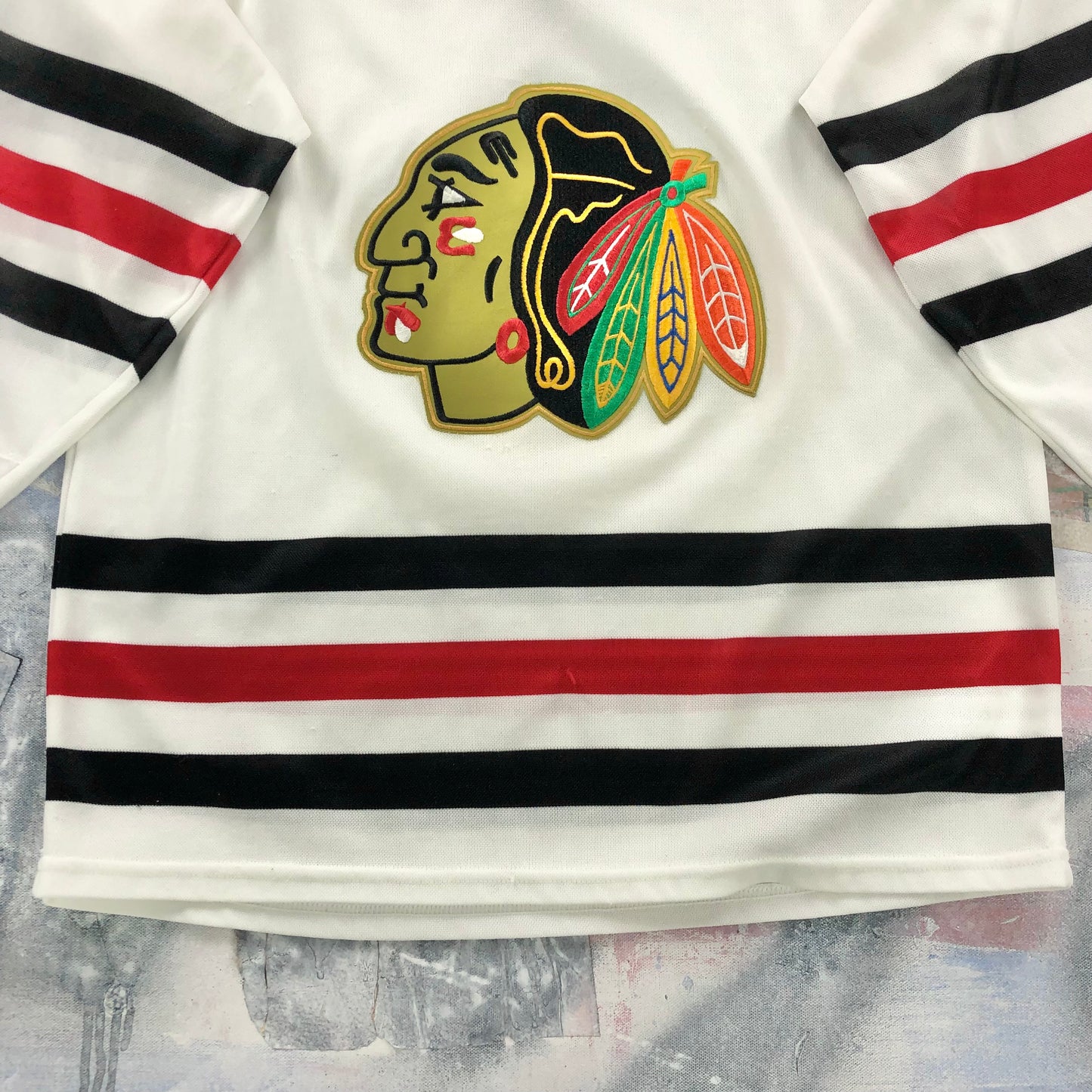 Vintage CCM NHL Chicago Blackhawks Jersey M