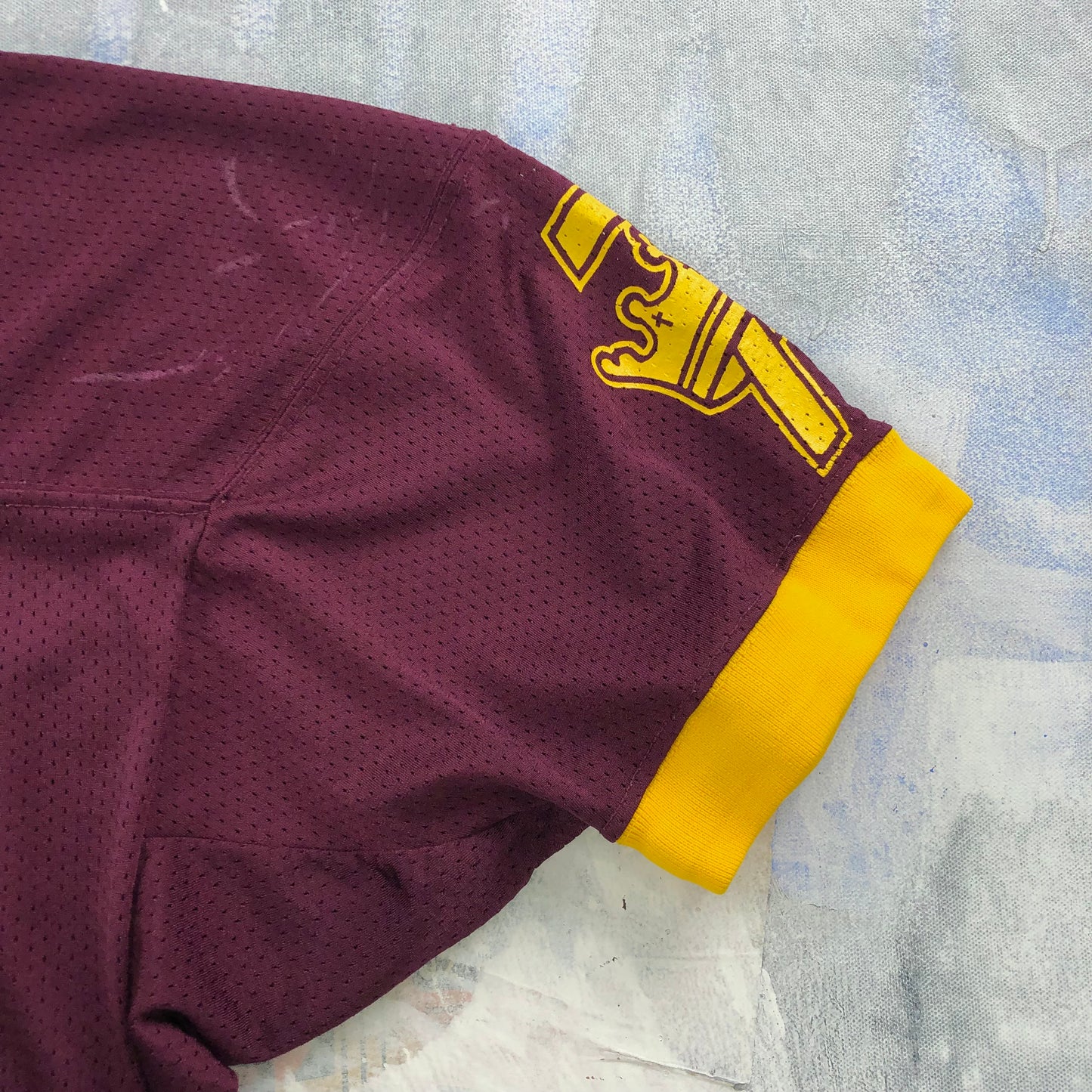 Vintage 90s USA Lutheran Collegiate Bible Institute Bisons Football 36 Jersey L
