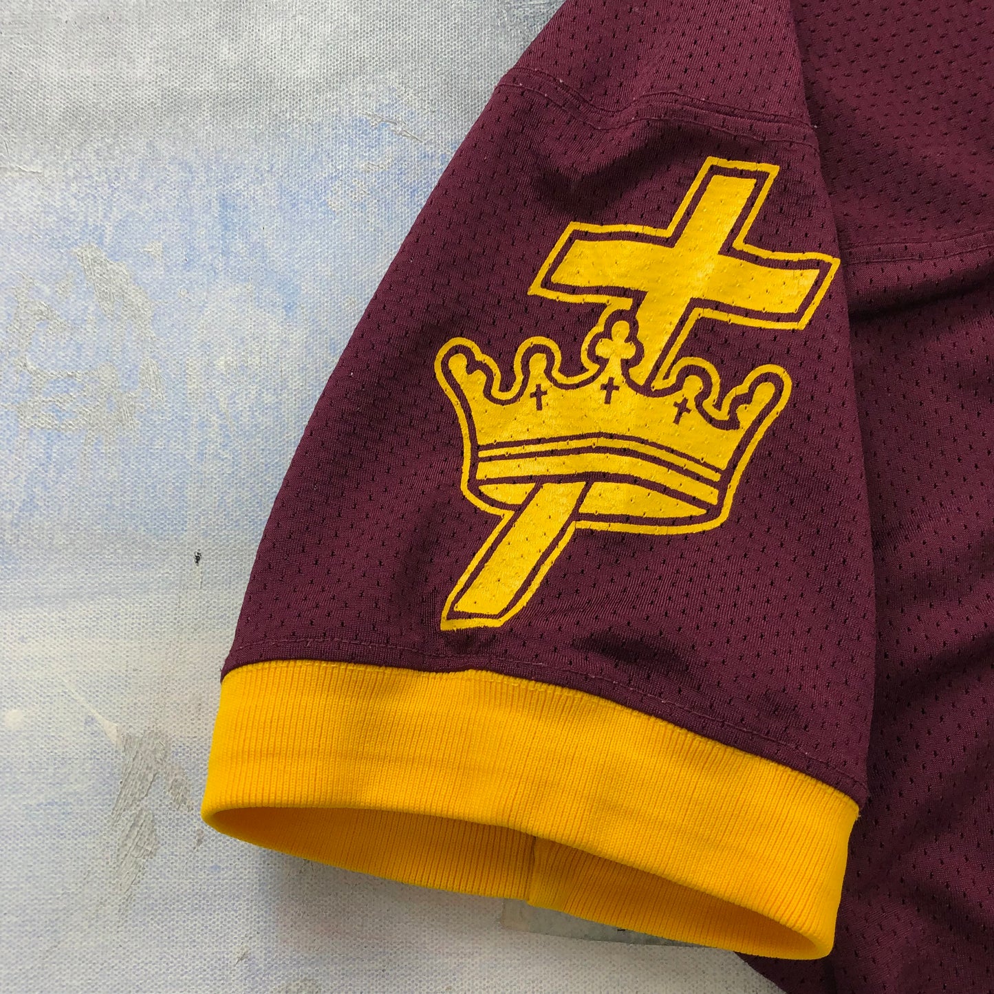 Vintage 90s USA Lutheran Collegiate Bible Institute Bisons Football 36 Jersey L