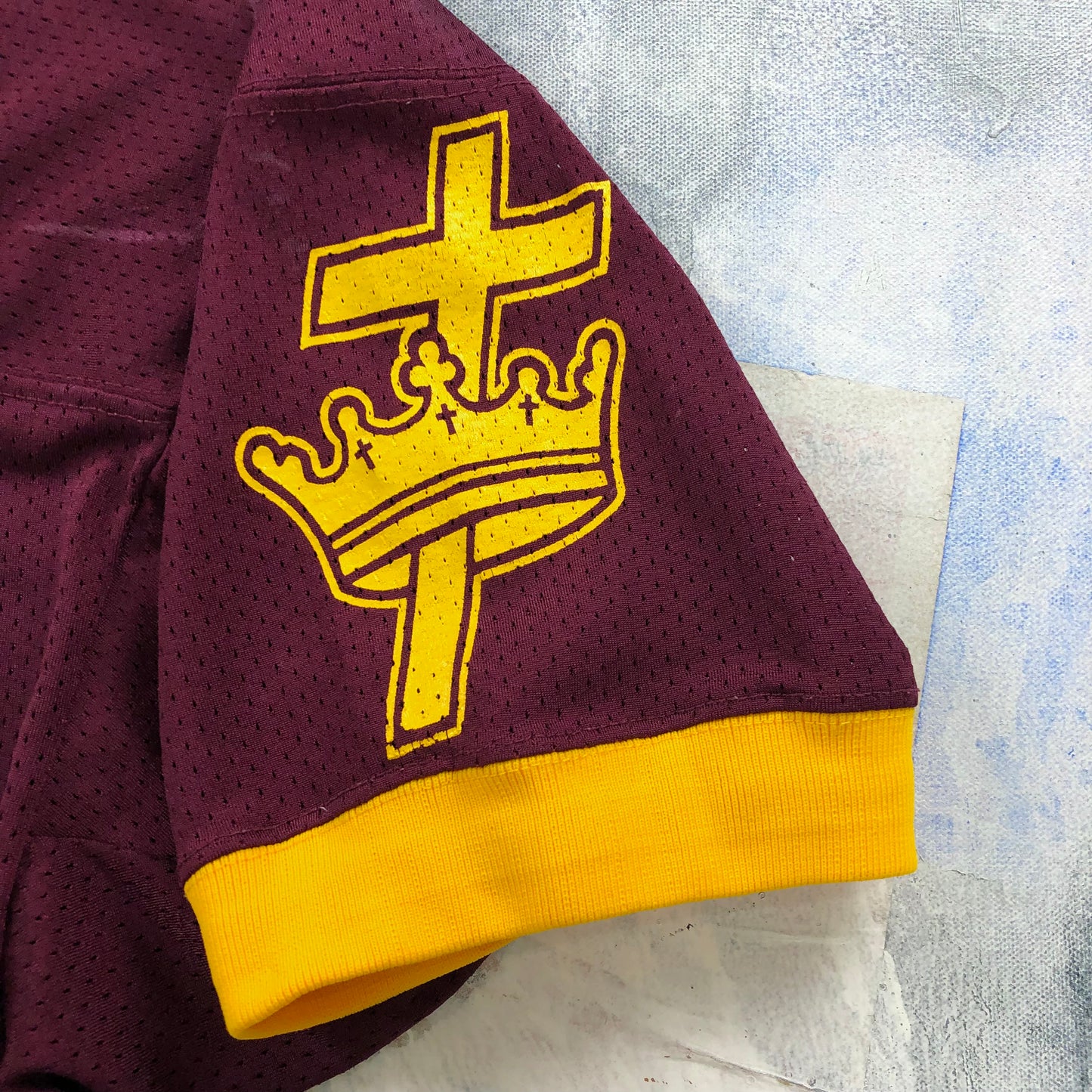 Vintage 90s USA Lutheran Collegiate Bible Institute Bisons Football 36 Jersey L