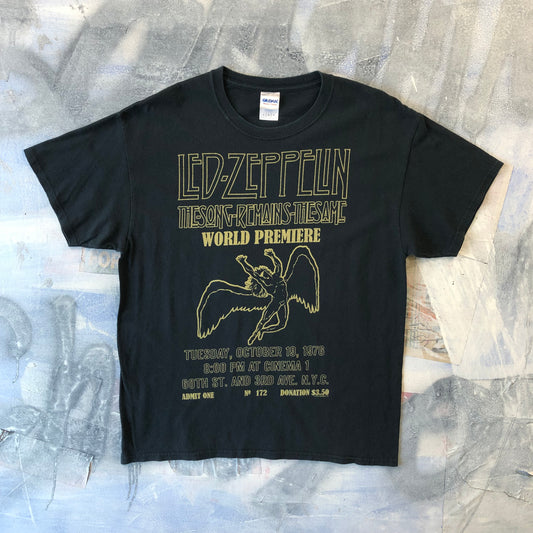 Vintage Led Zeppelin The Song Remains The Same World Premier T Shirt L