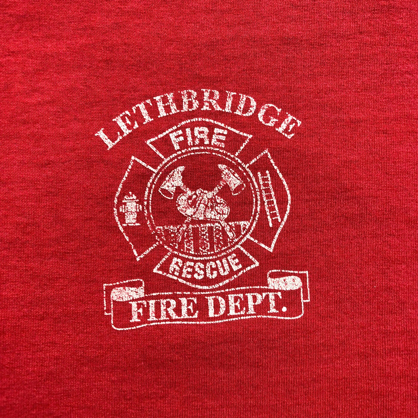 Vintage 90s Lethbridge Alberta Fire Department T Shirt XL