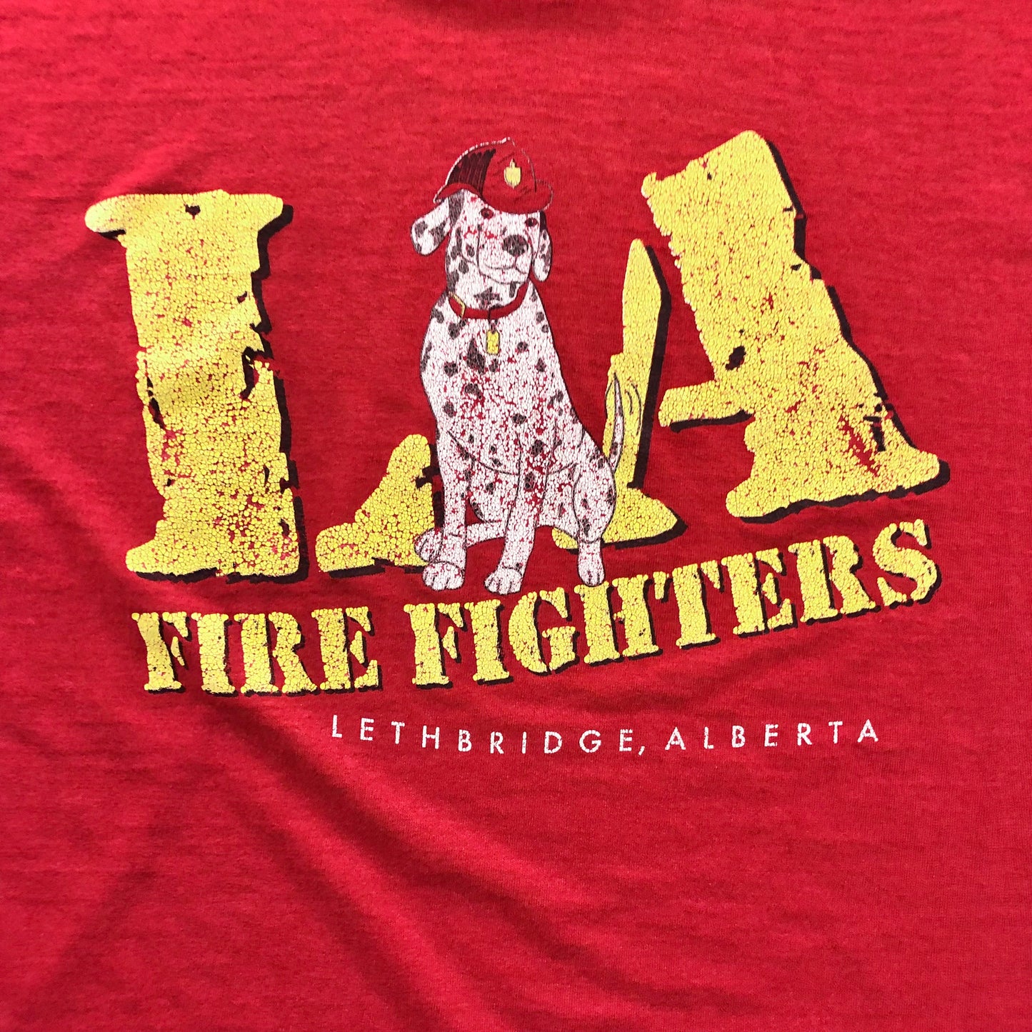 Vintage 90s Lethbridge Alberta Fire Department T Shirt XL