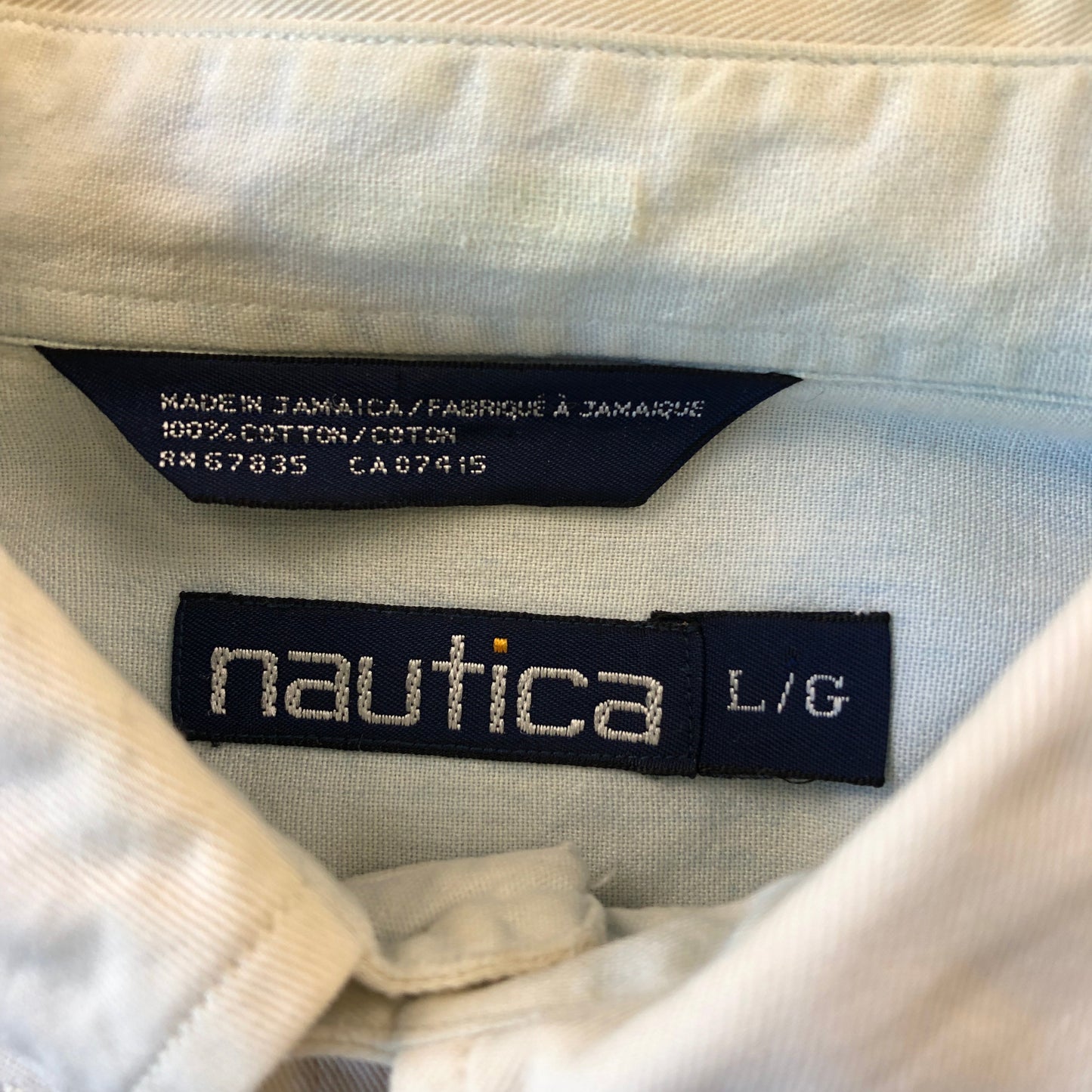Vintage Nautica Long Sleeve Button Shirt L