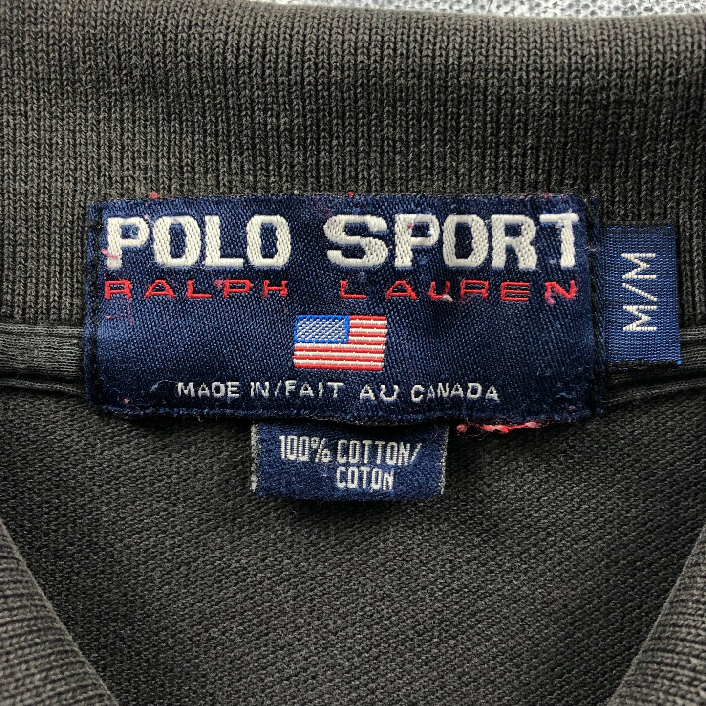 Vintage Polo Sport Long Sleeve Polo Chest Pocket Shirt M