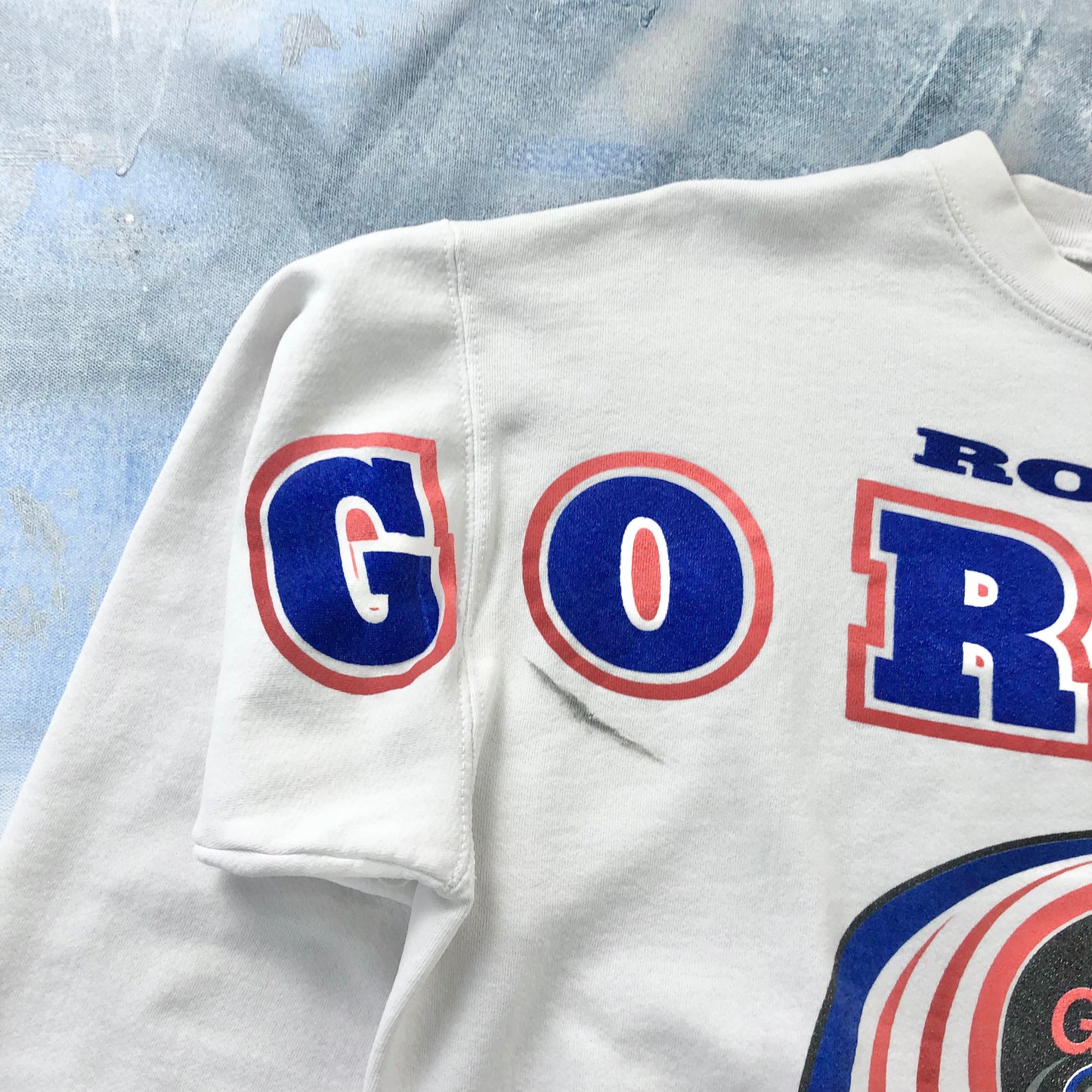 Vintage 90s USA Robby Gordon Nascar Crewneck Sweatshirt L
