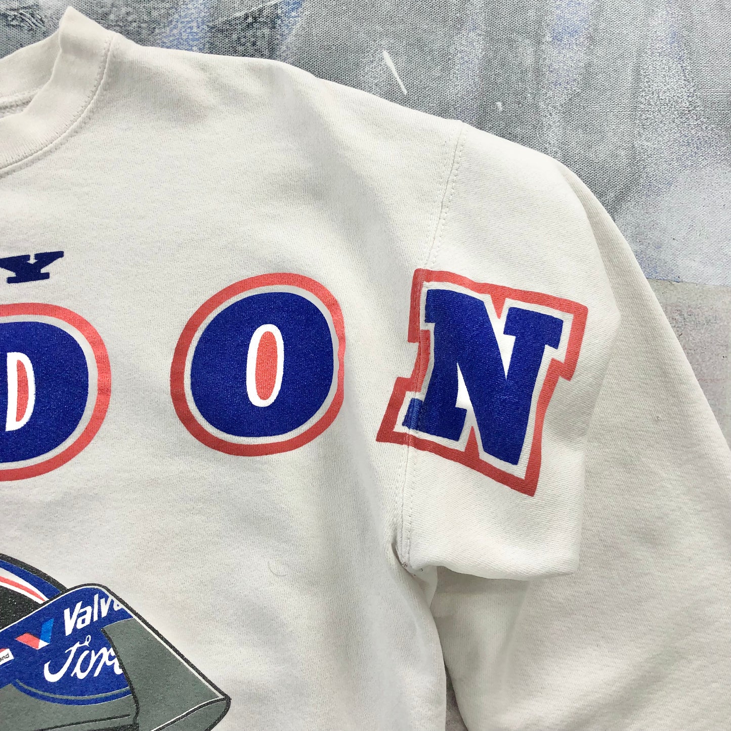 Vintage 90s USA Robby Gordon Nascar Crewneck Sweatshirt L