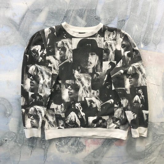 Stussy Laura Love AOP Crewneck Sweatshirt L