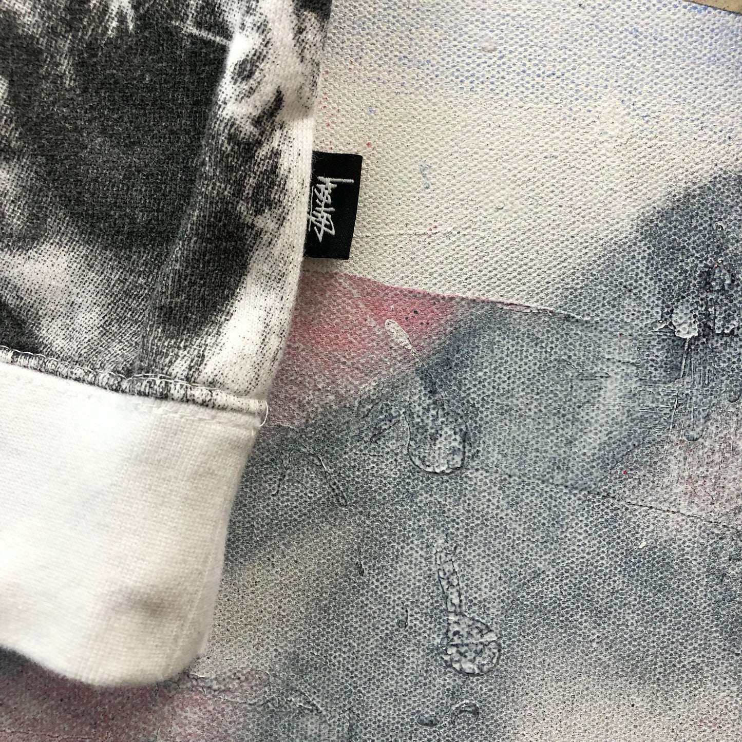 Stussy Laura Love AOP Crewneck Sweatshirt L