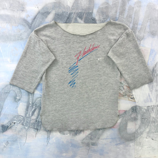 Vintage 80s Flashdance Movie Raglan Lightweight Sweatshirt M