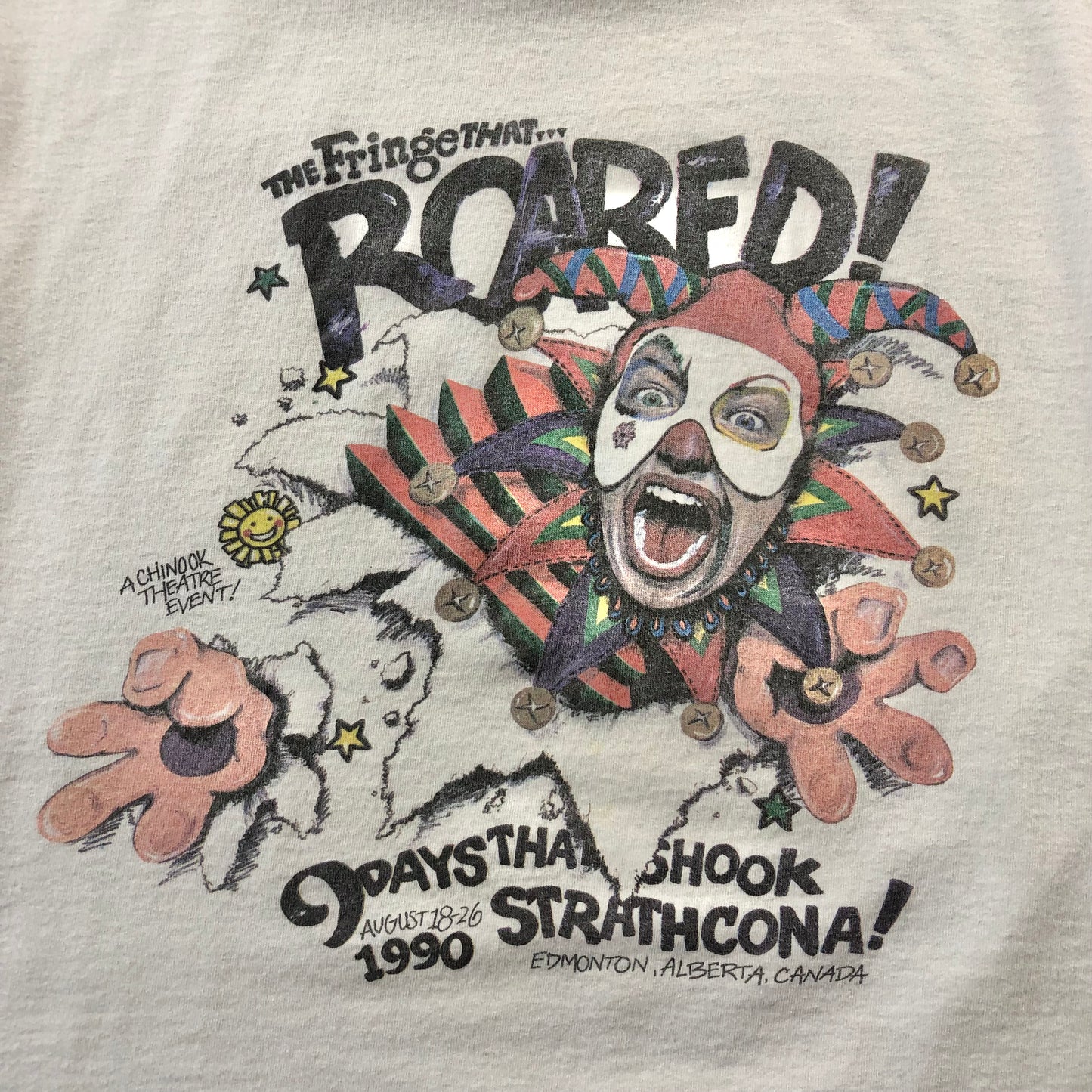 Vintage 90s USA The Fringe That Roared Theatre T Shirt L