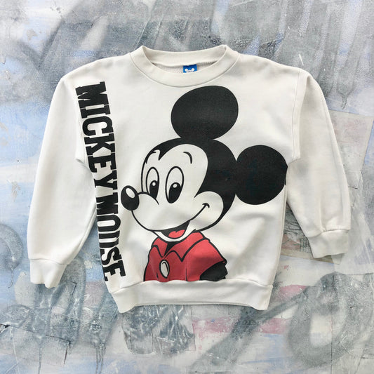 Vintage 80s USA Disney Mickey Mouse AOP Crewneck Sweatshirt S