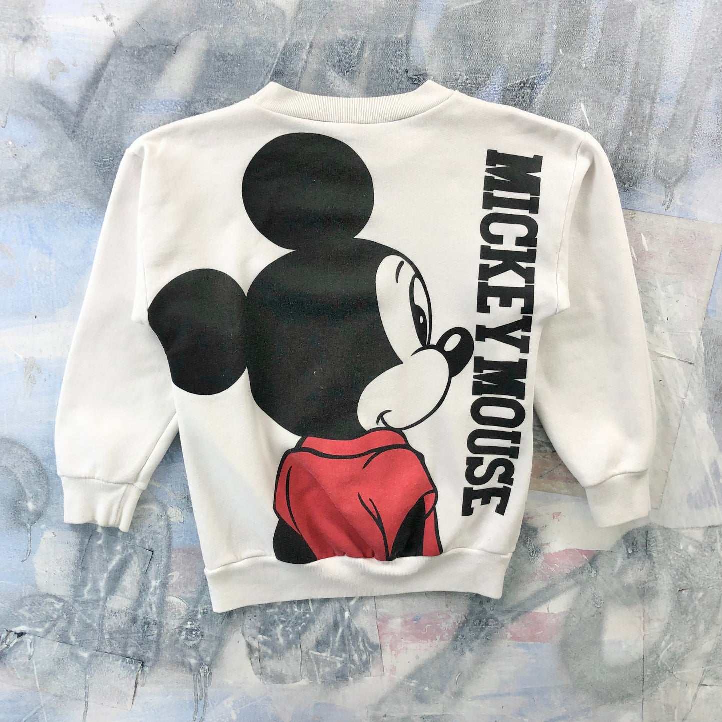Vintage 80s USA Disney Mickey Mouse AOP Crewneck Sweatshirt S