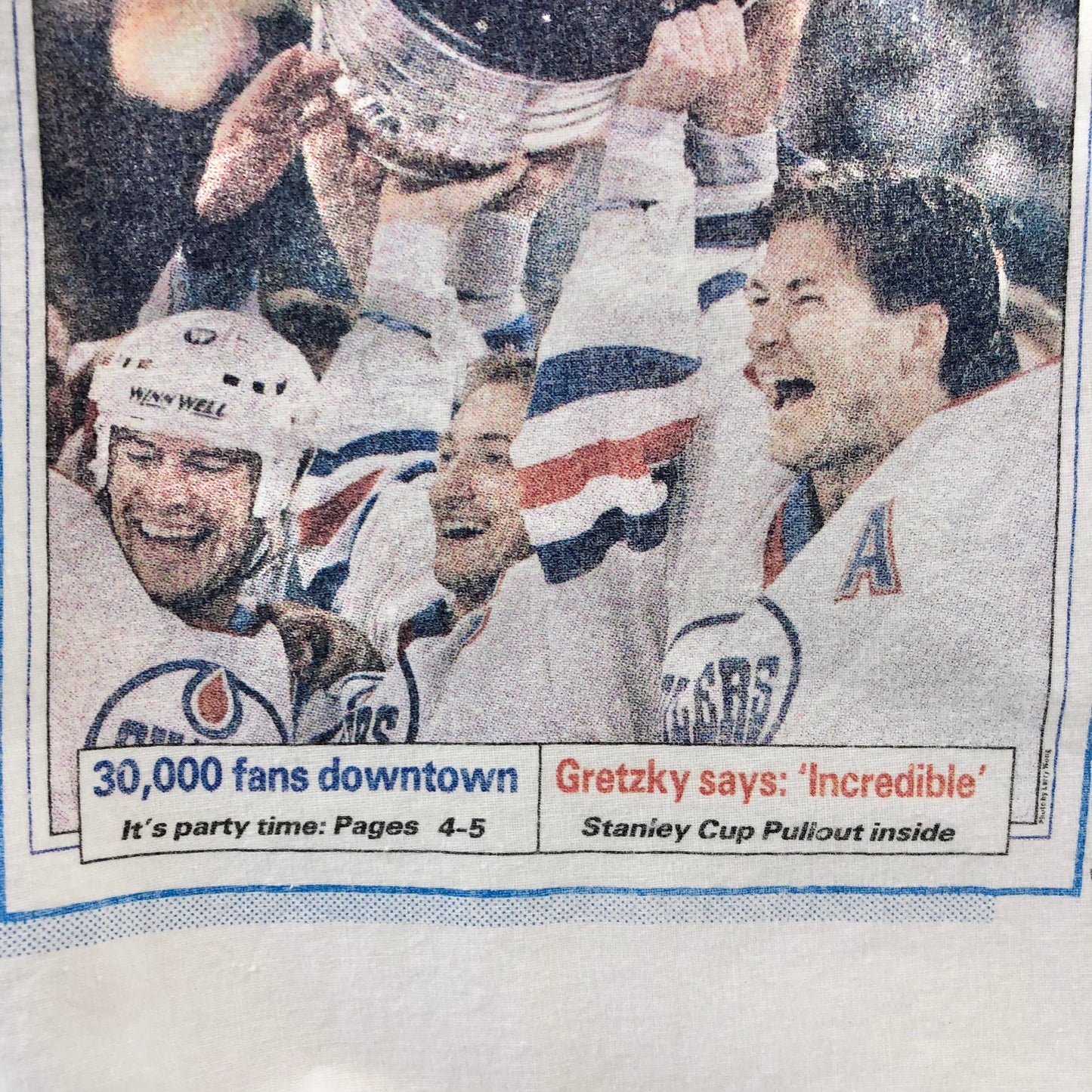 Vintage 90s City Of Champions Edmonton Oilers & Eskimos Back To Back Long Sleeve Shirt M