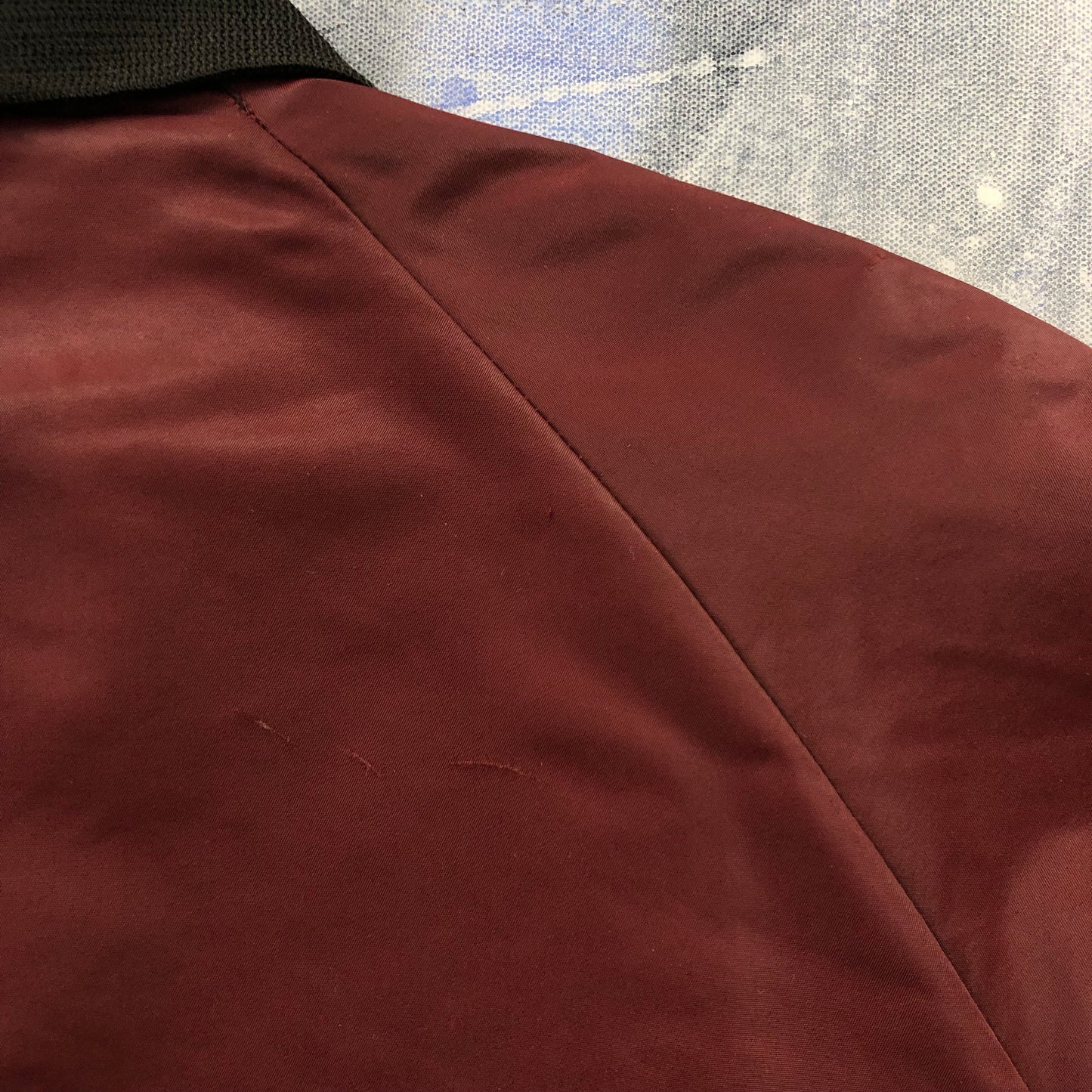 Vintage 80s Marv Holland Hays Custom Name Barry Quilted Lined Varsity Button Bomber Jacket L