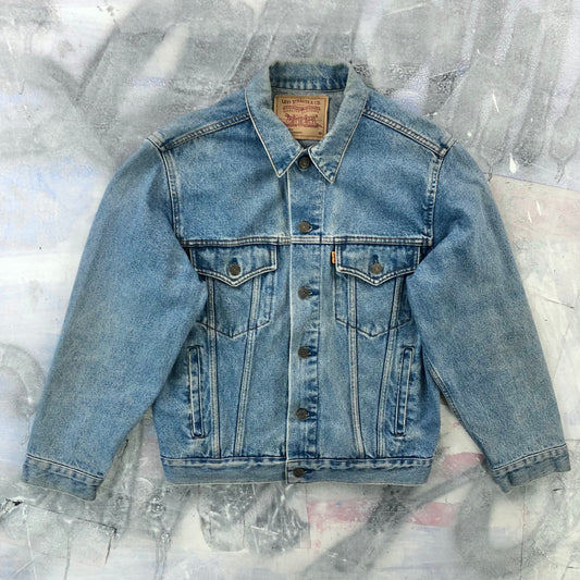 Vintage Levis Orange Tab Button Denim Jacket M
