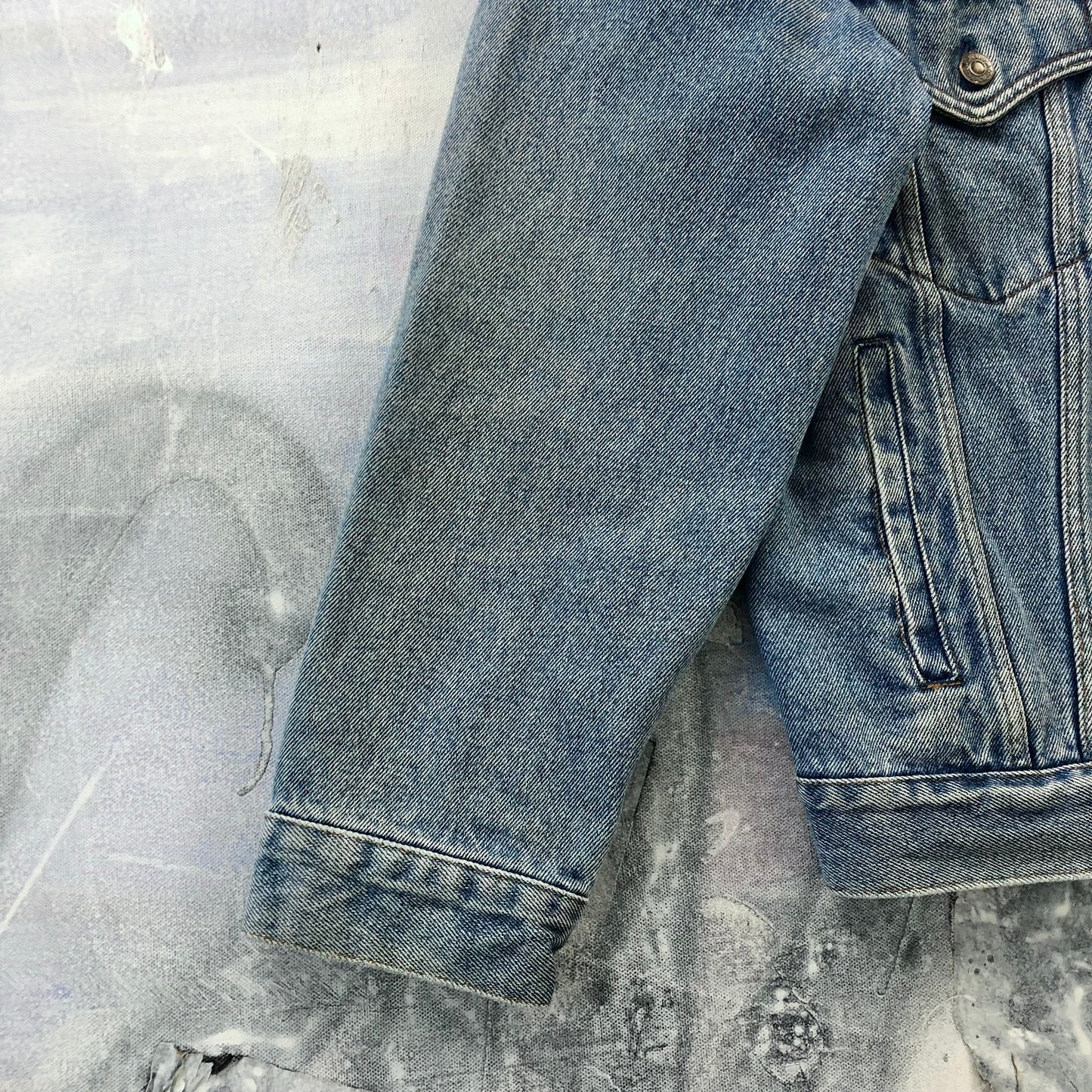 Vintage Levis Orange Tab Button Denim Jacket M