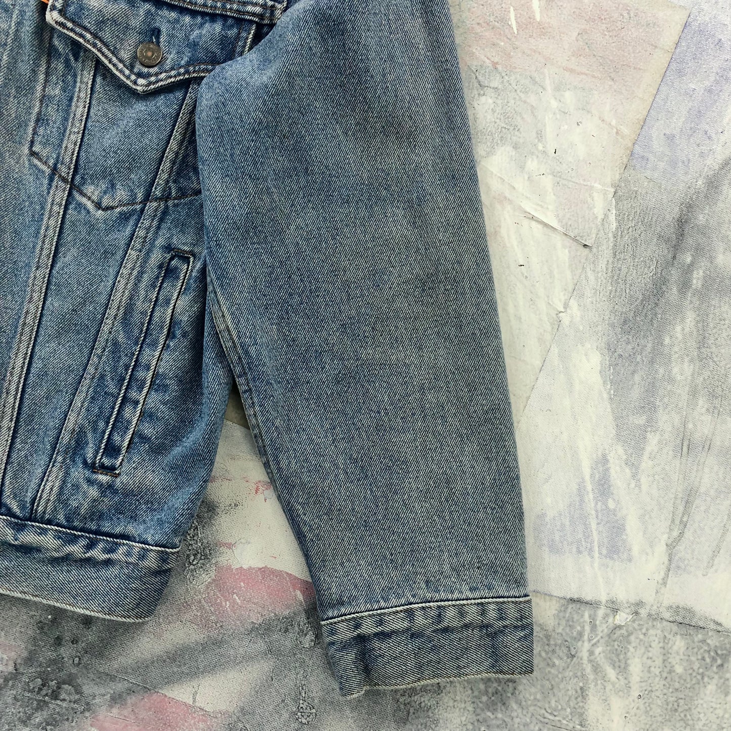 Vintage Levis Orange Tab Button Denim Jacket M