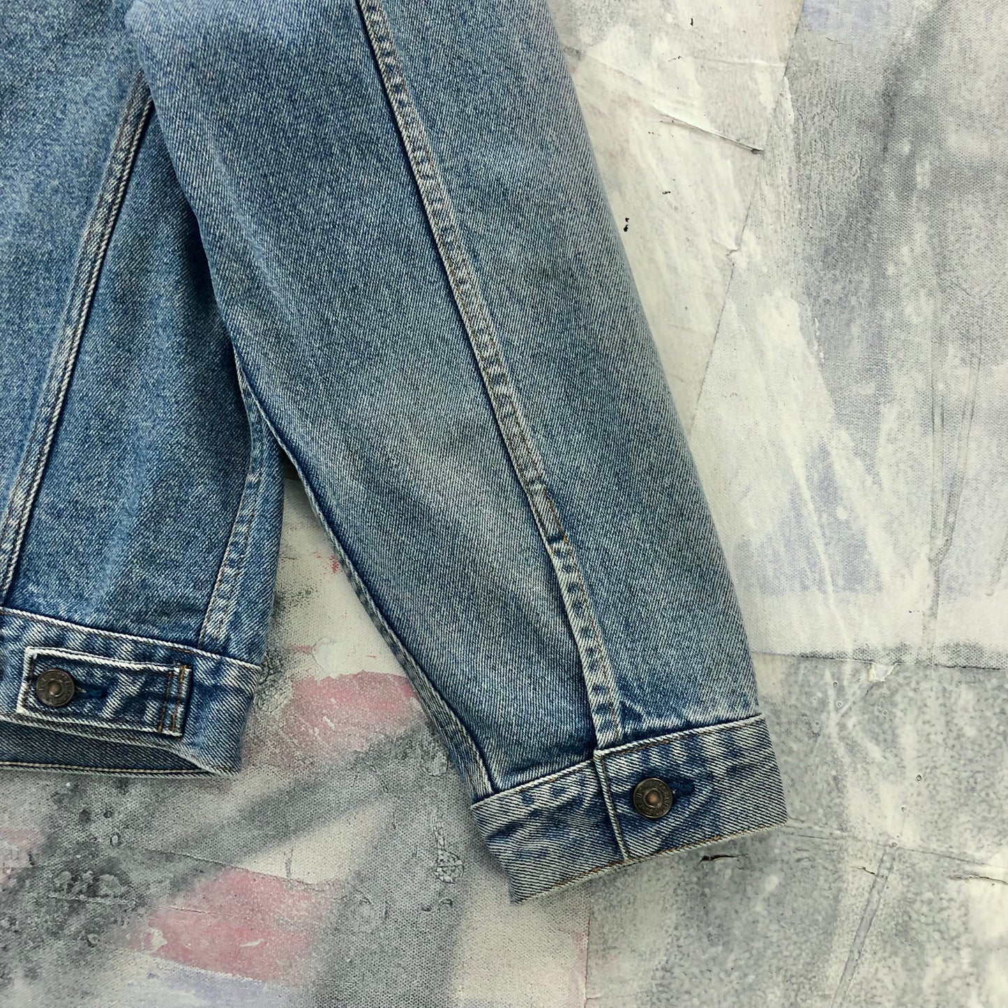 Vintage Levis Orange Tab Button Denim Jacket M