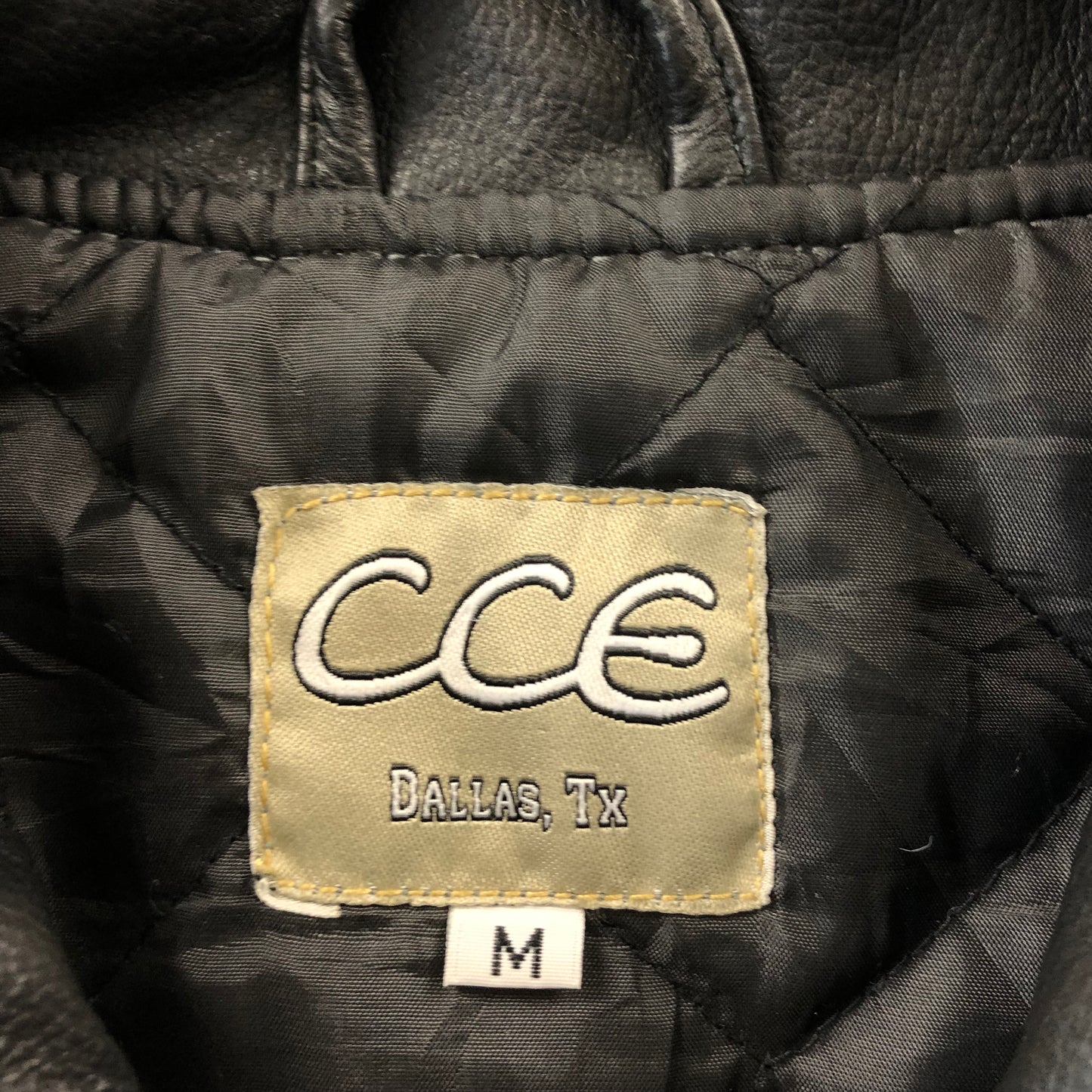 Vintage USA College National Finals Rodeo Leather Collar Quilted Lined Wool Button Vest M