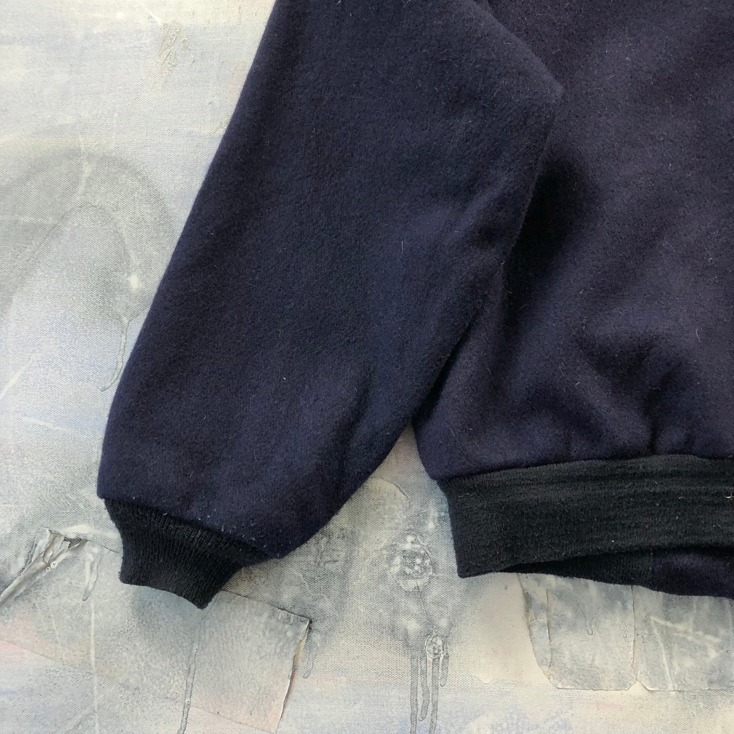 Vintage USA Santa Fe Trail Western Aztec Wool Bomber Zip Jacket L