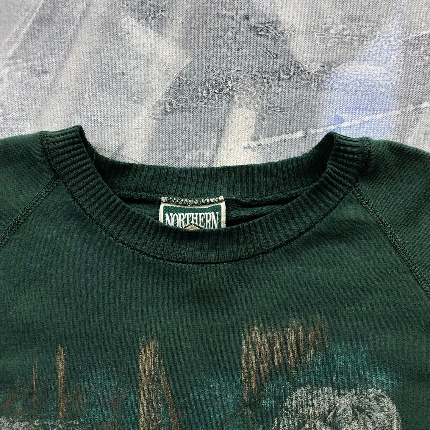 Vintage Northern Elements Wolf Pack Crewneck Sweatshirt S