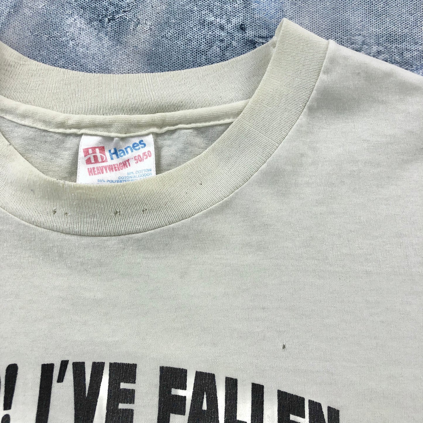Vintage 90s USA Help I´ve Fallen And I Cant Reach My Beer Single Stitch T Shirt L