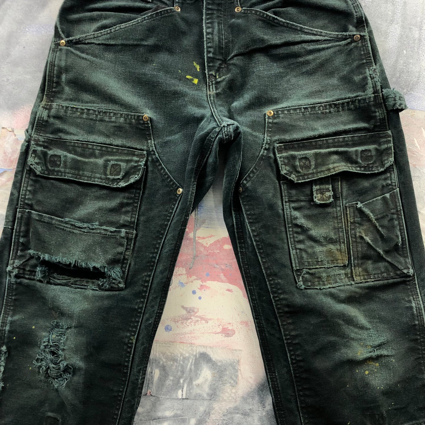 Vintage Carhartt Double Knee Cargo Carpenter Jean W32