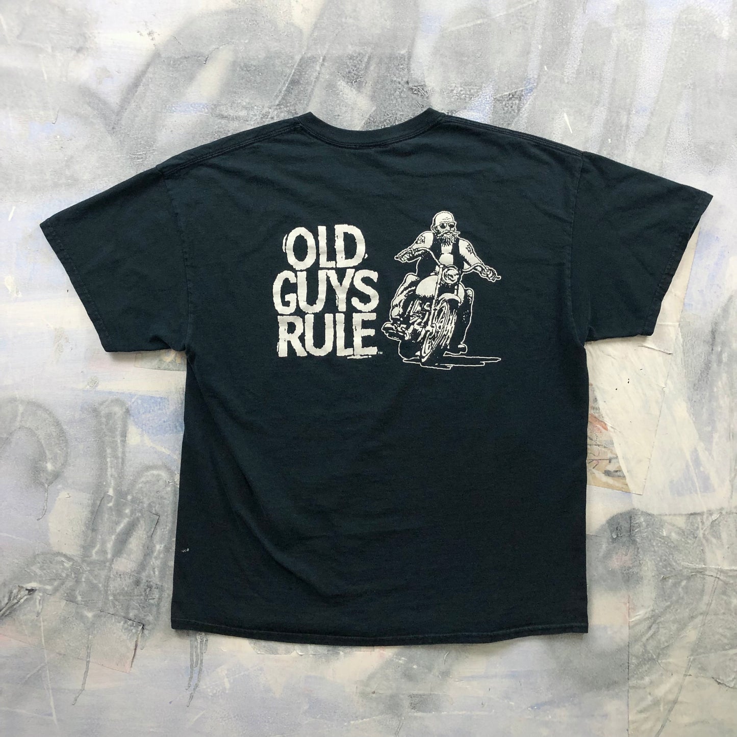 Vintage Old Guys Rule Motorcycle T Shirt XL