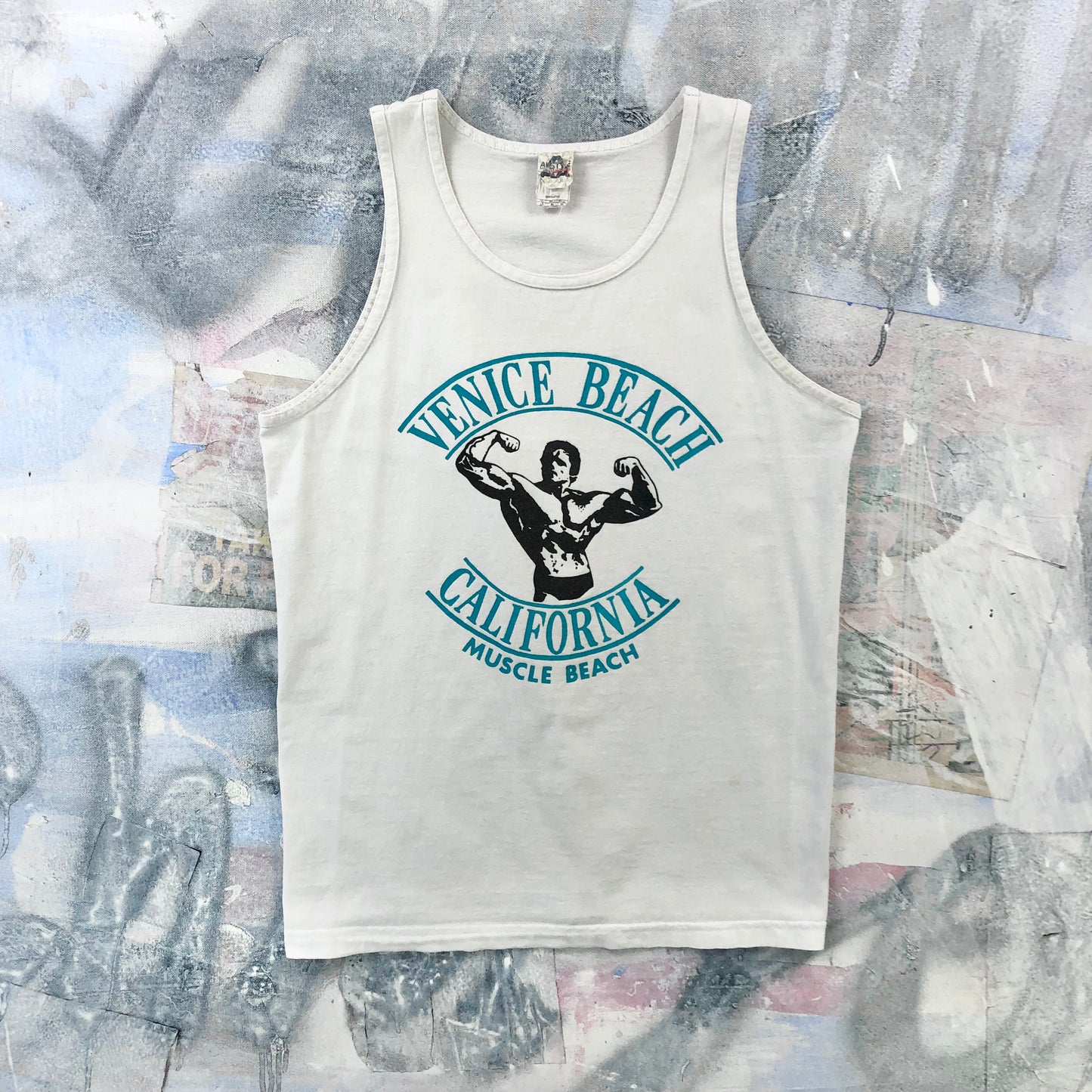 Vintage Venice Beach California Muscle Beach Arnold Tank Top M