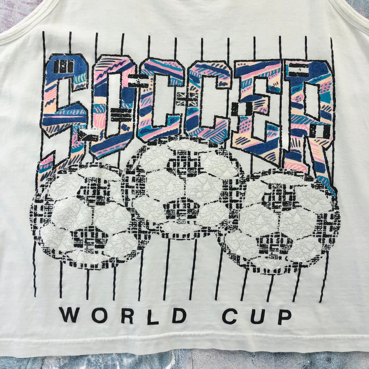 Vintage World Cup Soccer Tank Top M