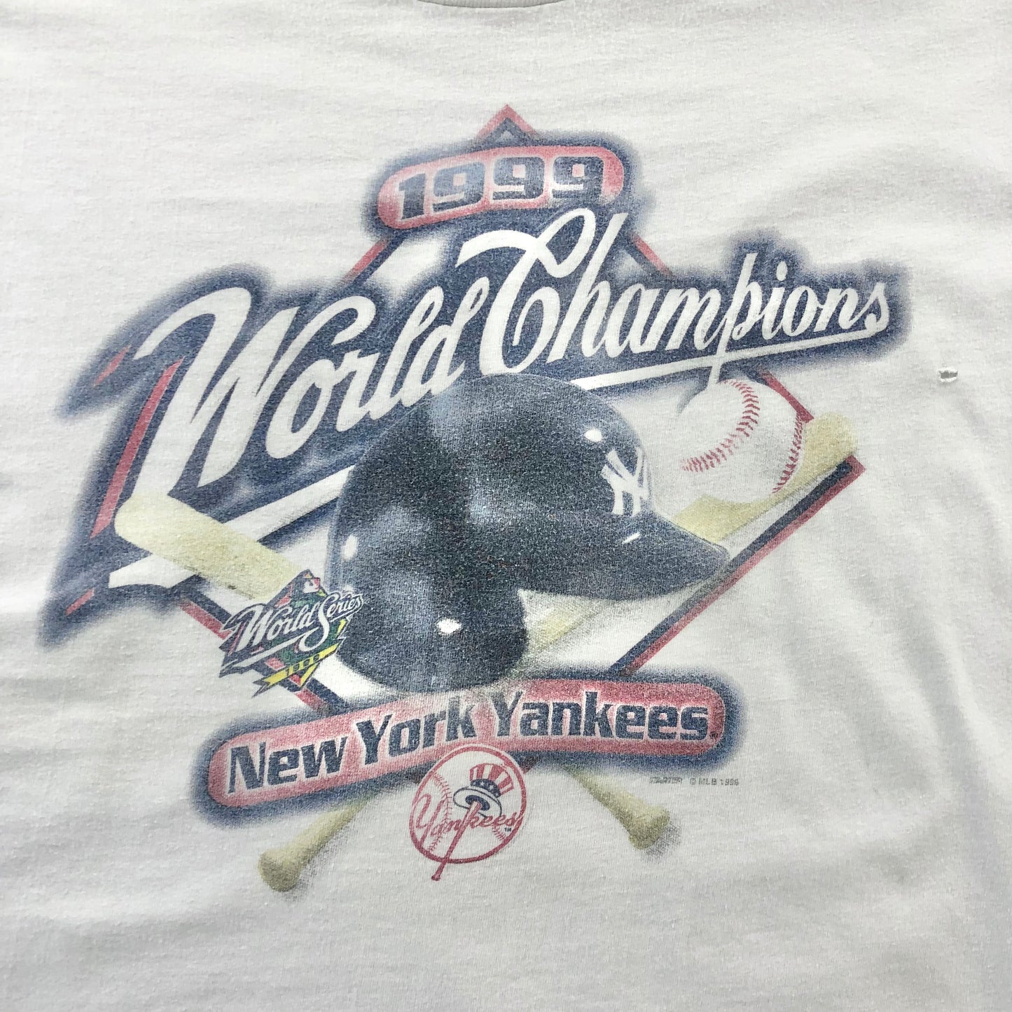 Vintage 90s Starter MLB 1999 World Champions New York Yankees T Shirt L