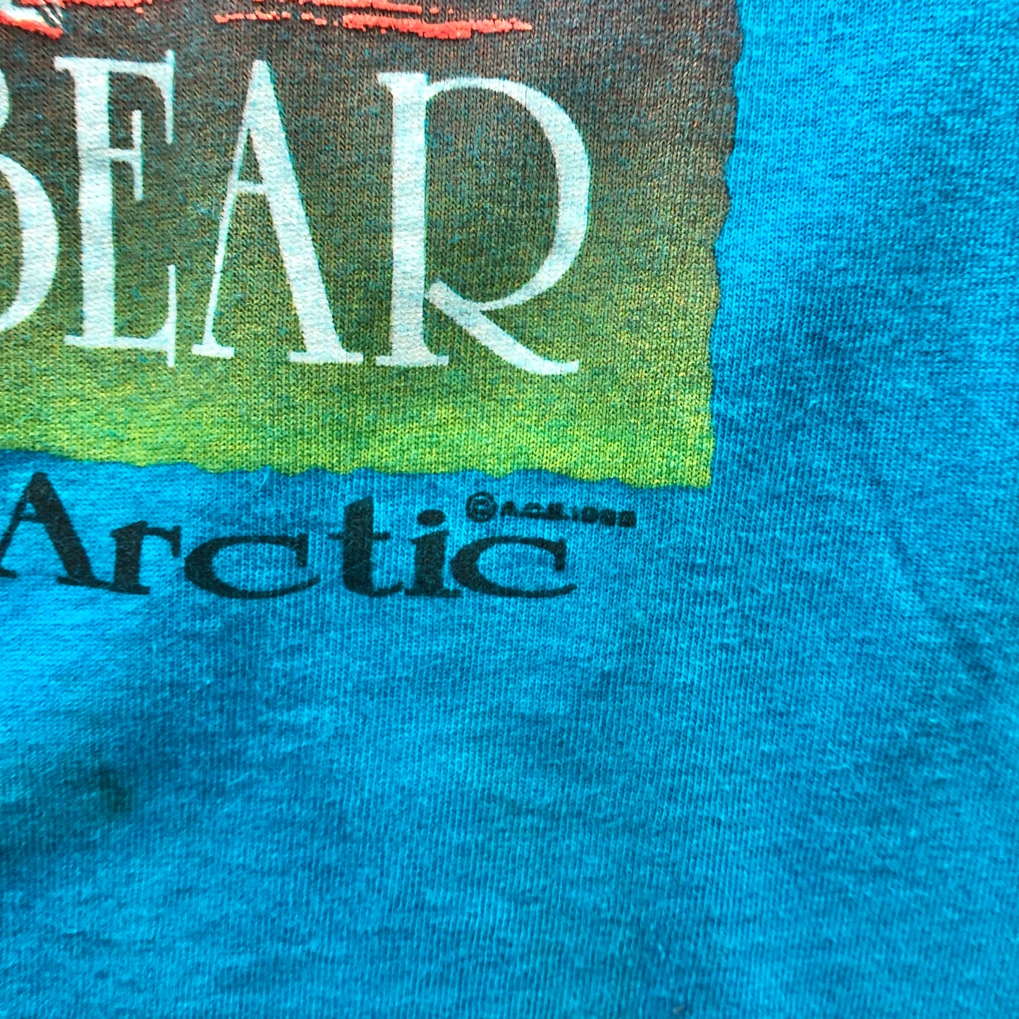 Vintage USA Alaska The Last Frontier Polar Bear T Shirt L