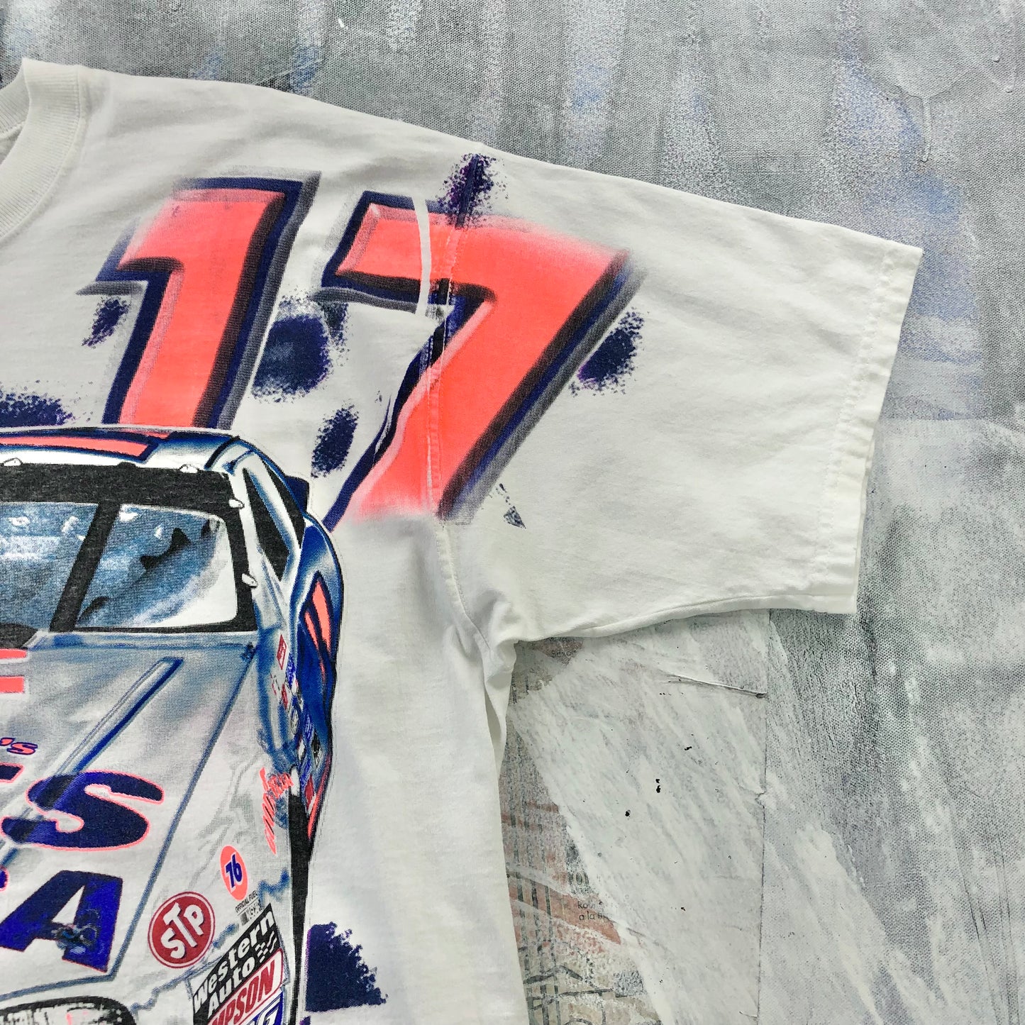 Vintage 90s USA Darrel Waltrip Nascar 25th Anniversary AOP T Shirt XXL