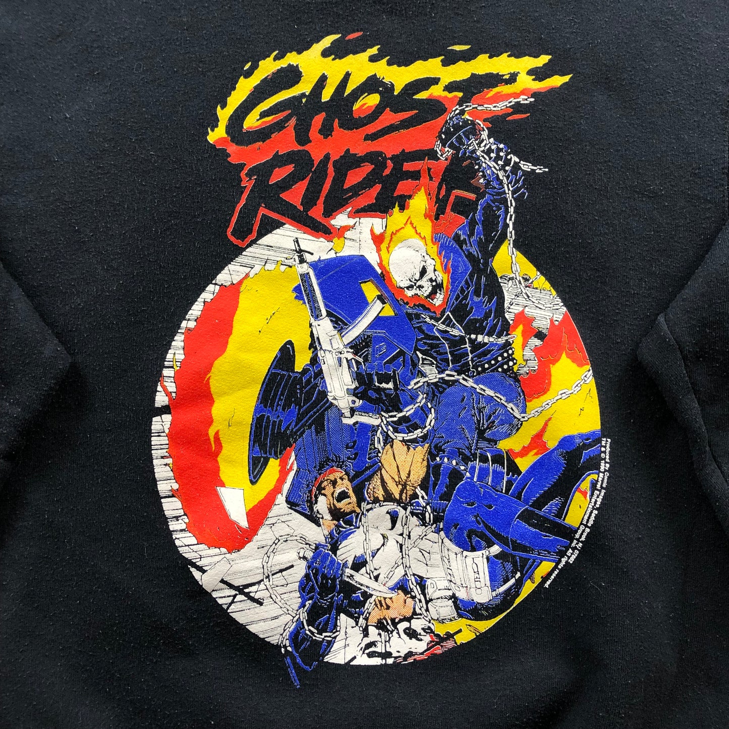 Vintage USA Ghost Rider vs The Punisher Marvel Crewneck Sweatshirt L