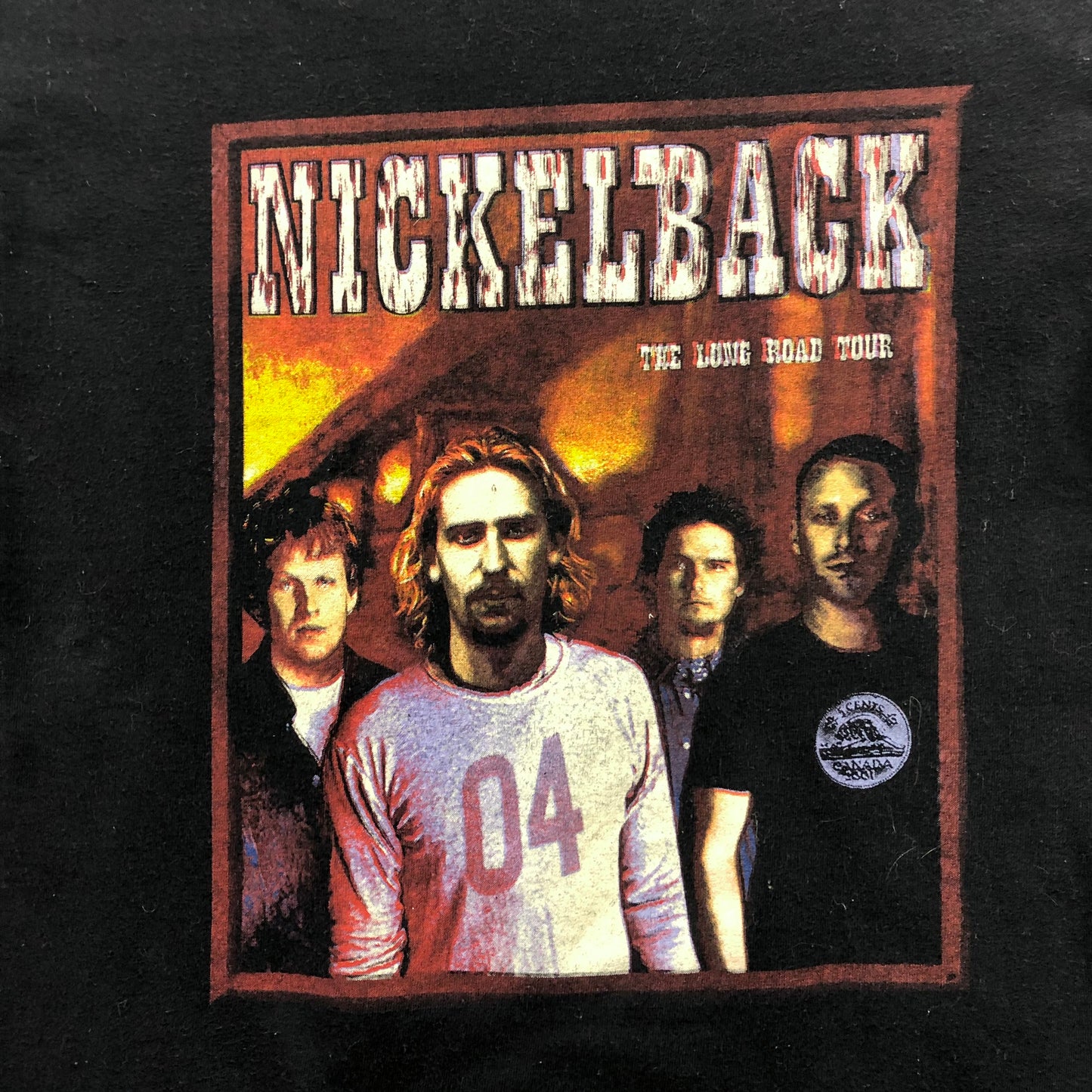 Vintage Nickelback 2004 Canadian Long Road Tour T Shirt M