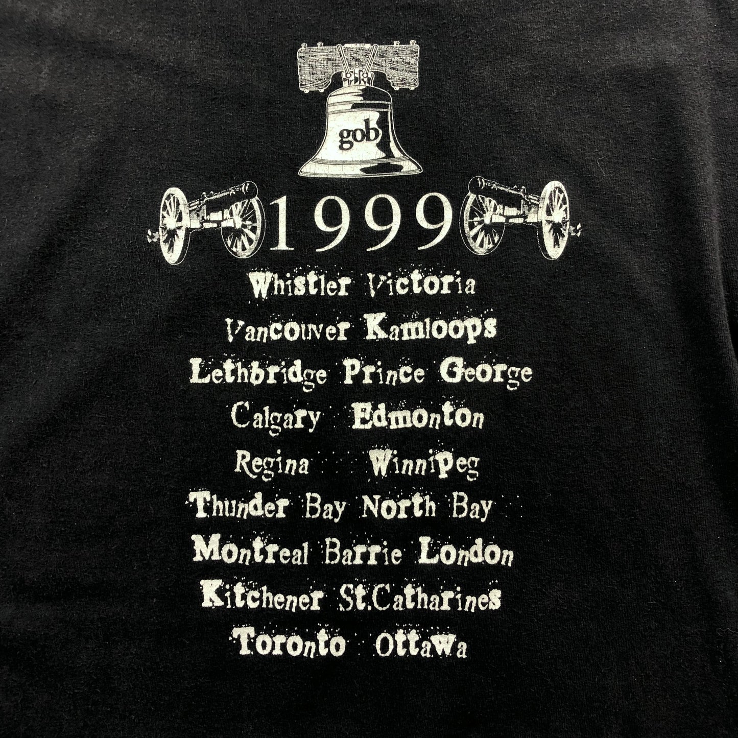 Vintage Gob 1999 Rock Band Tour T Shirt L