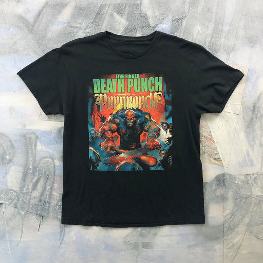 Vintage Five Finger Death Punch & Paparoach 2015 Tour T Shirt L