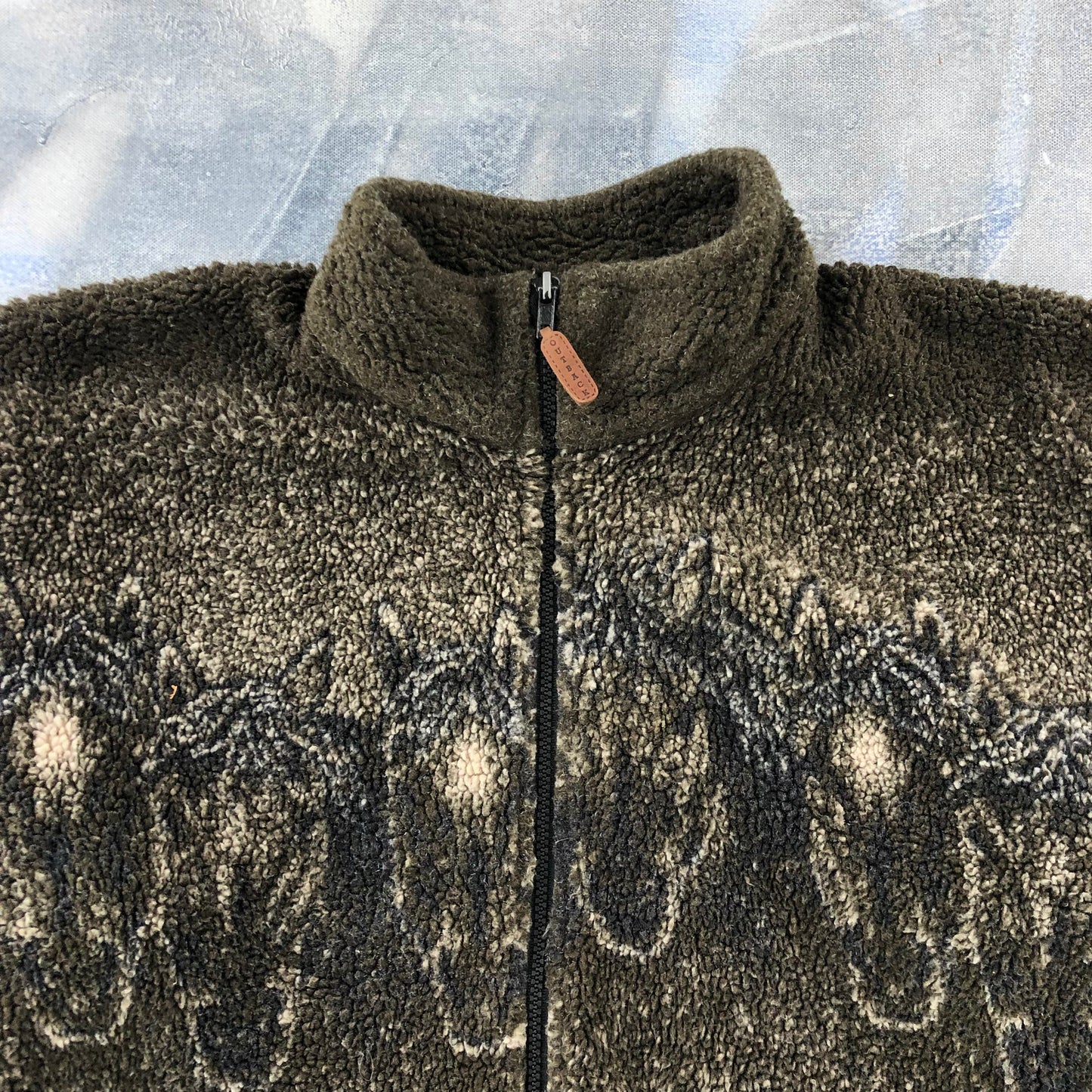 Vintage Outback Horses Full zip Fleece Sweatshirt L
