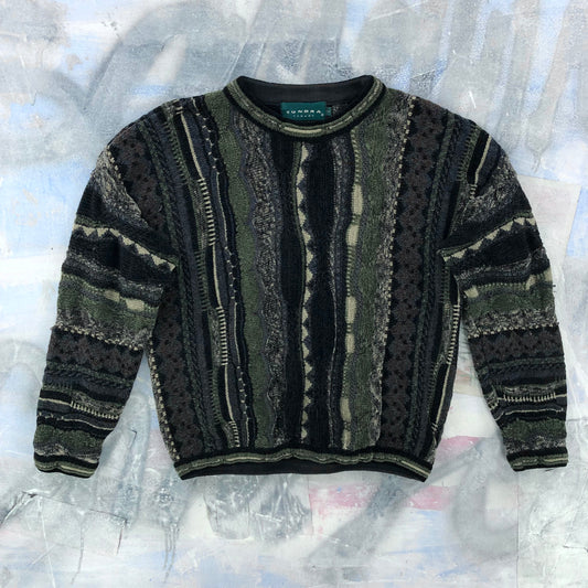 Vintage Tundra Coogi Style Knit Crewneck Sweater L