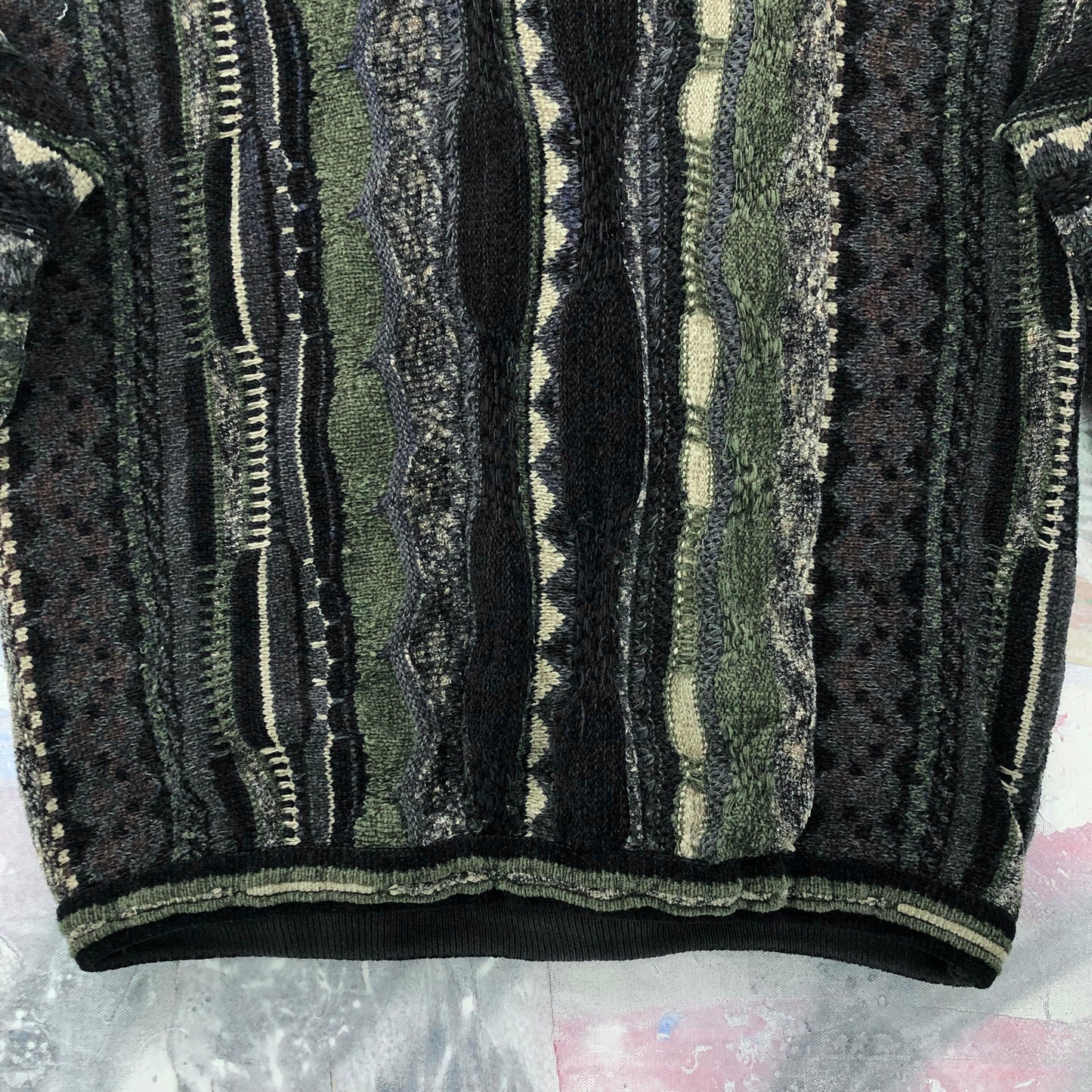 Vintage Tundra Coogi Style Knit Crewneck Sweater L