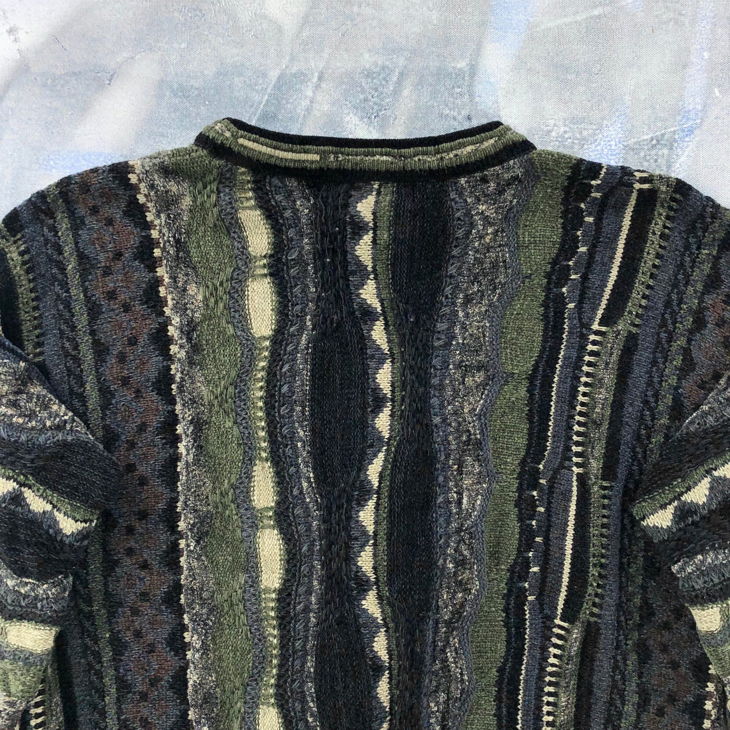 Vintage Tundra Coogi Style Knit Crewneck Sweater L