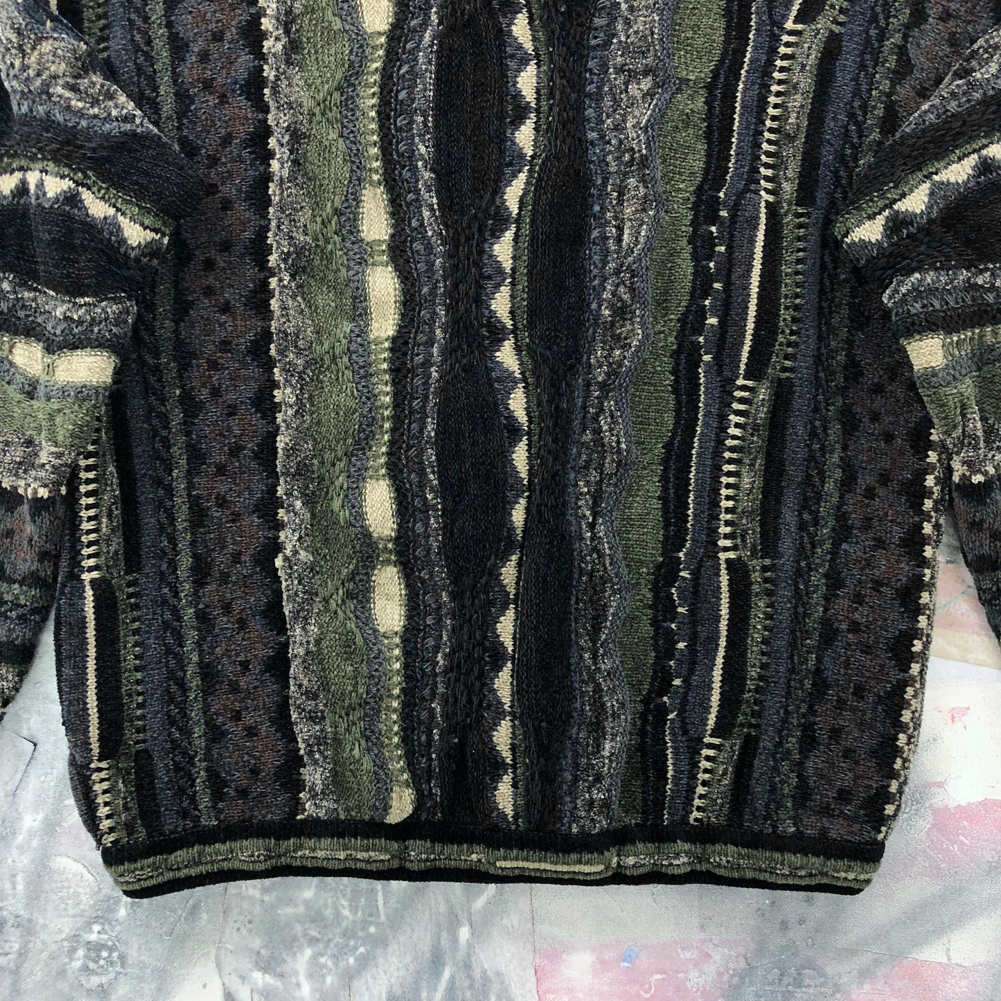 Vintage Tundra Coogi Style Knit Crewneck Sweater L